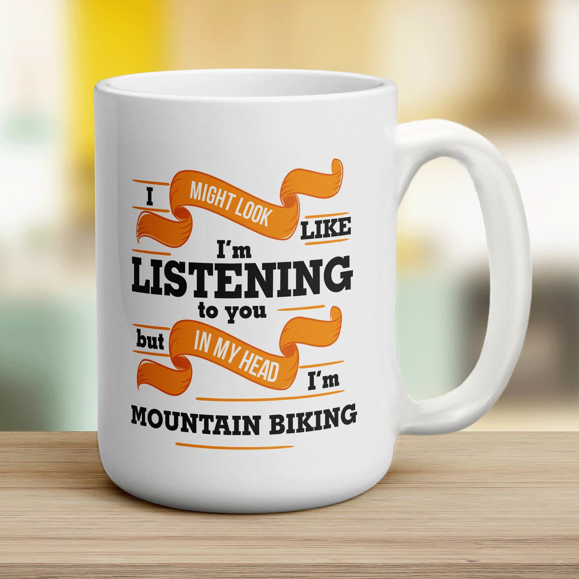 In My Head I'm Mountain Biking Mug - Image 10