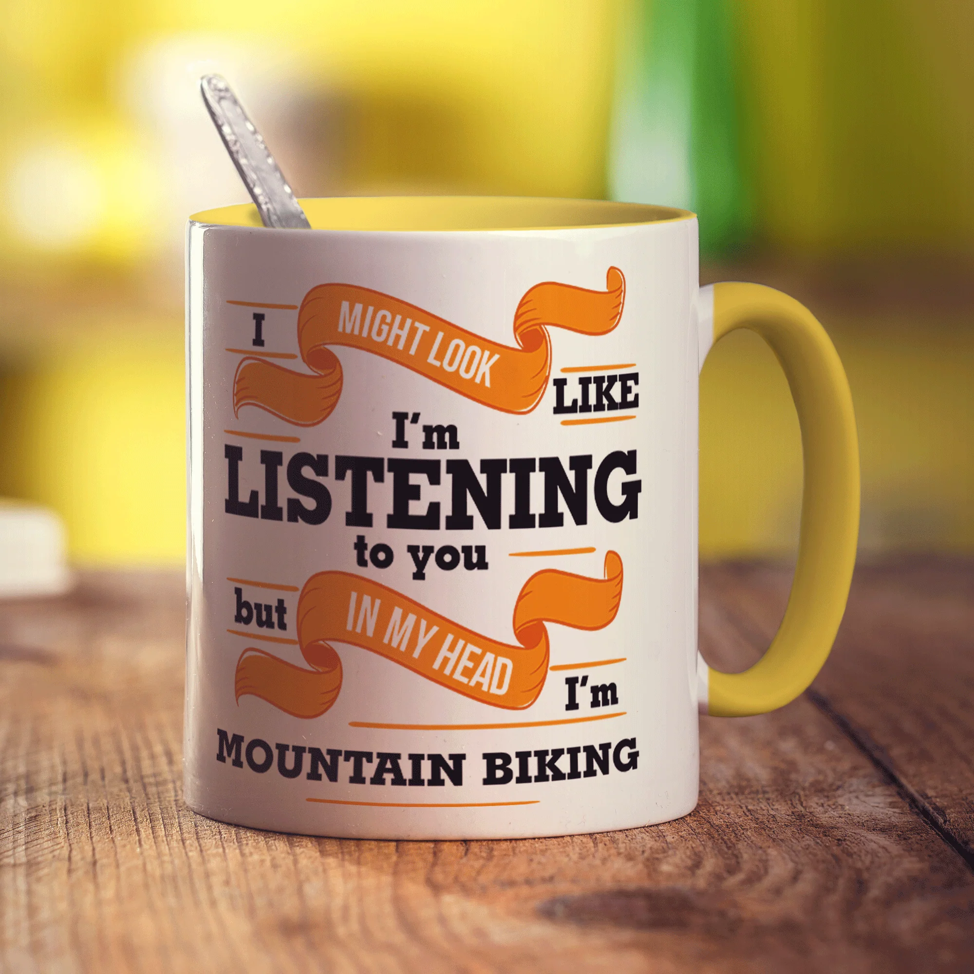 In My Head I'm Mountain Biking Mug - Image 3