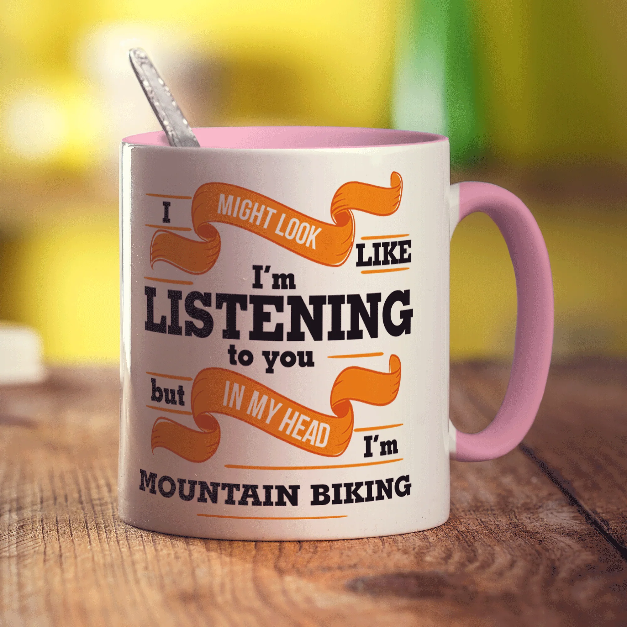 In My Head I'm Mountain Biking Mug - Image 7