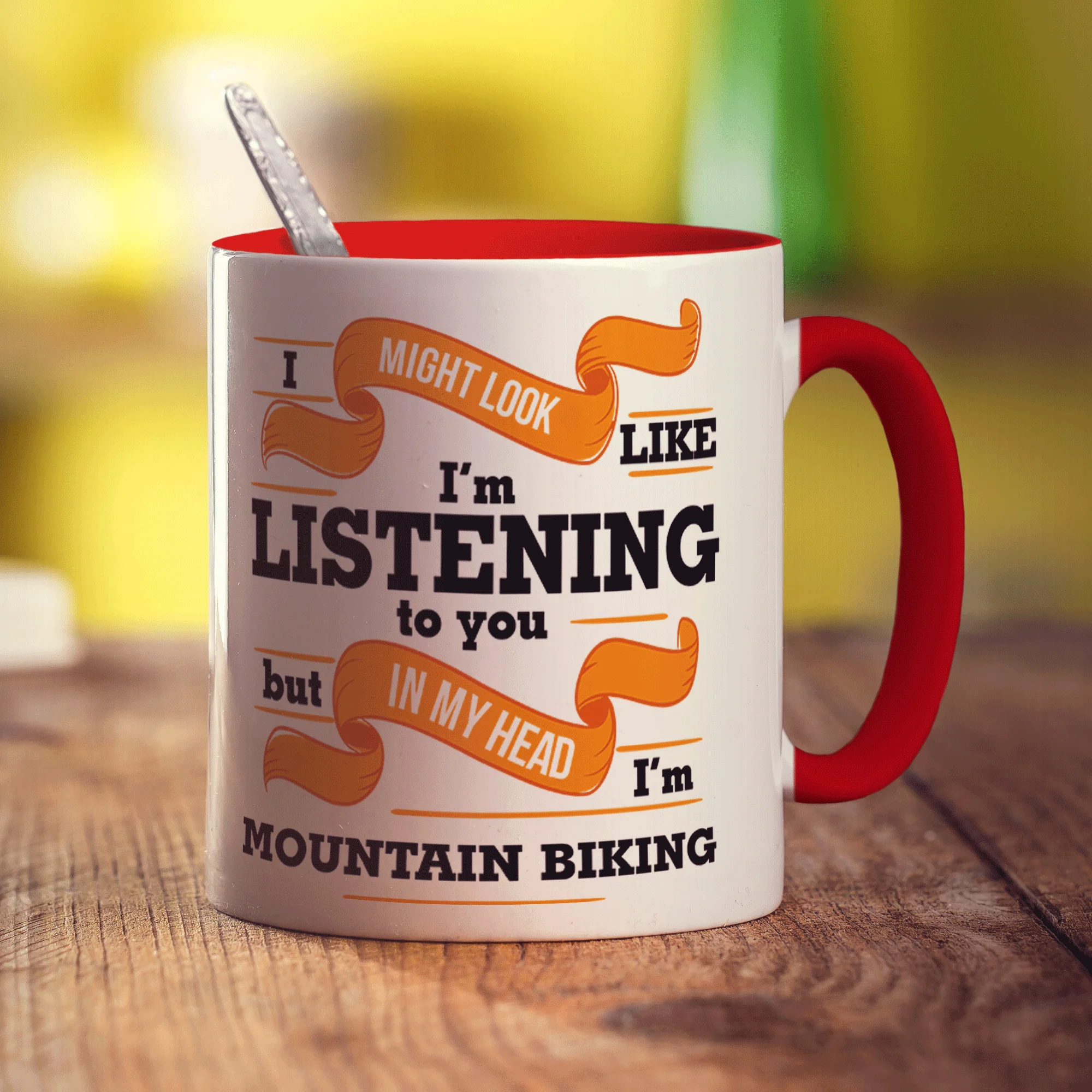 In My Head I'm Mountain Biking Mug - Image 9