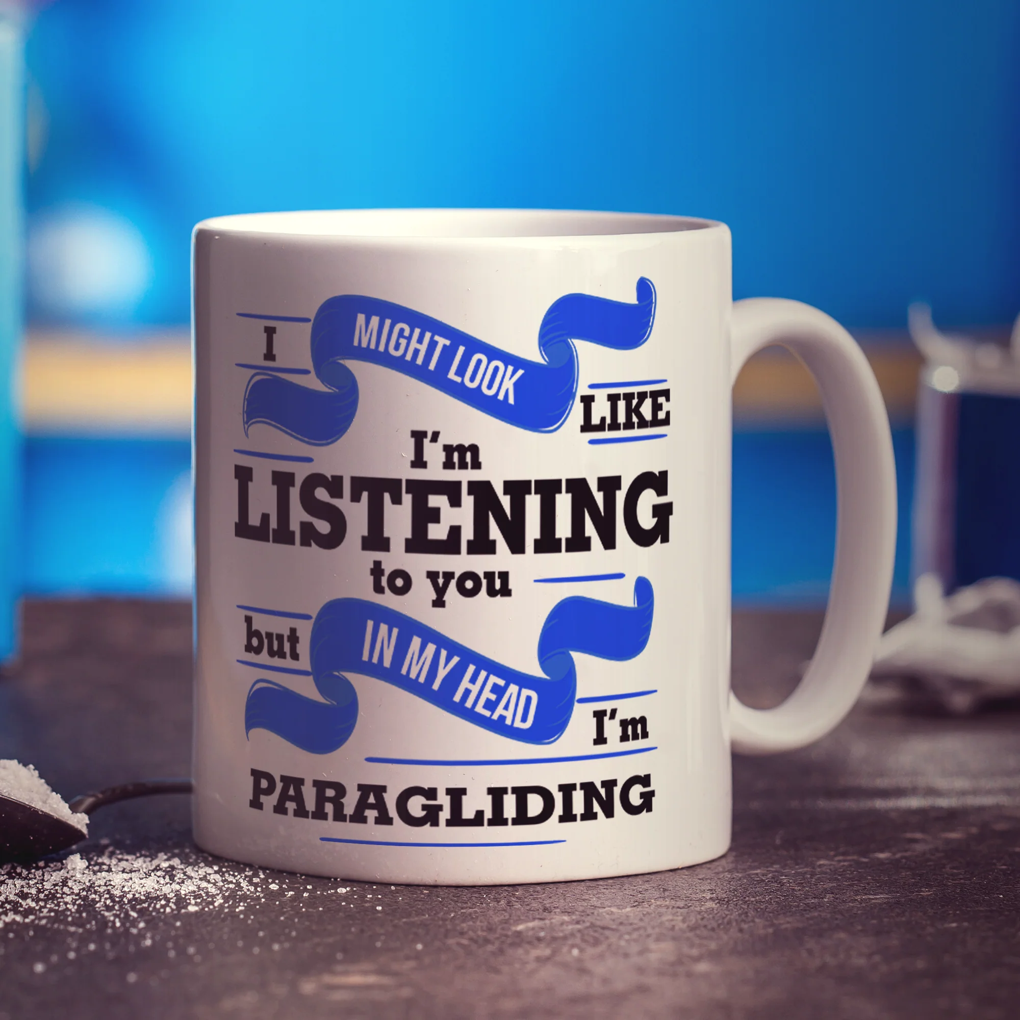 In My Head I'm Paragliding Mug