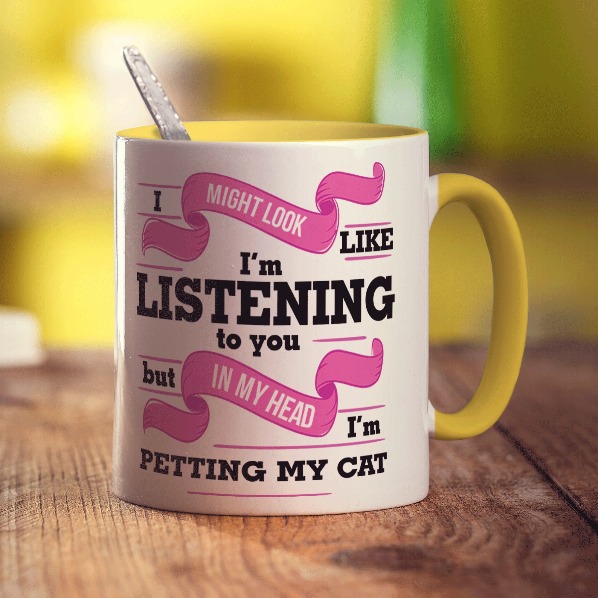 In My Head I'm Petting My Cat Mug - Image 3