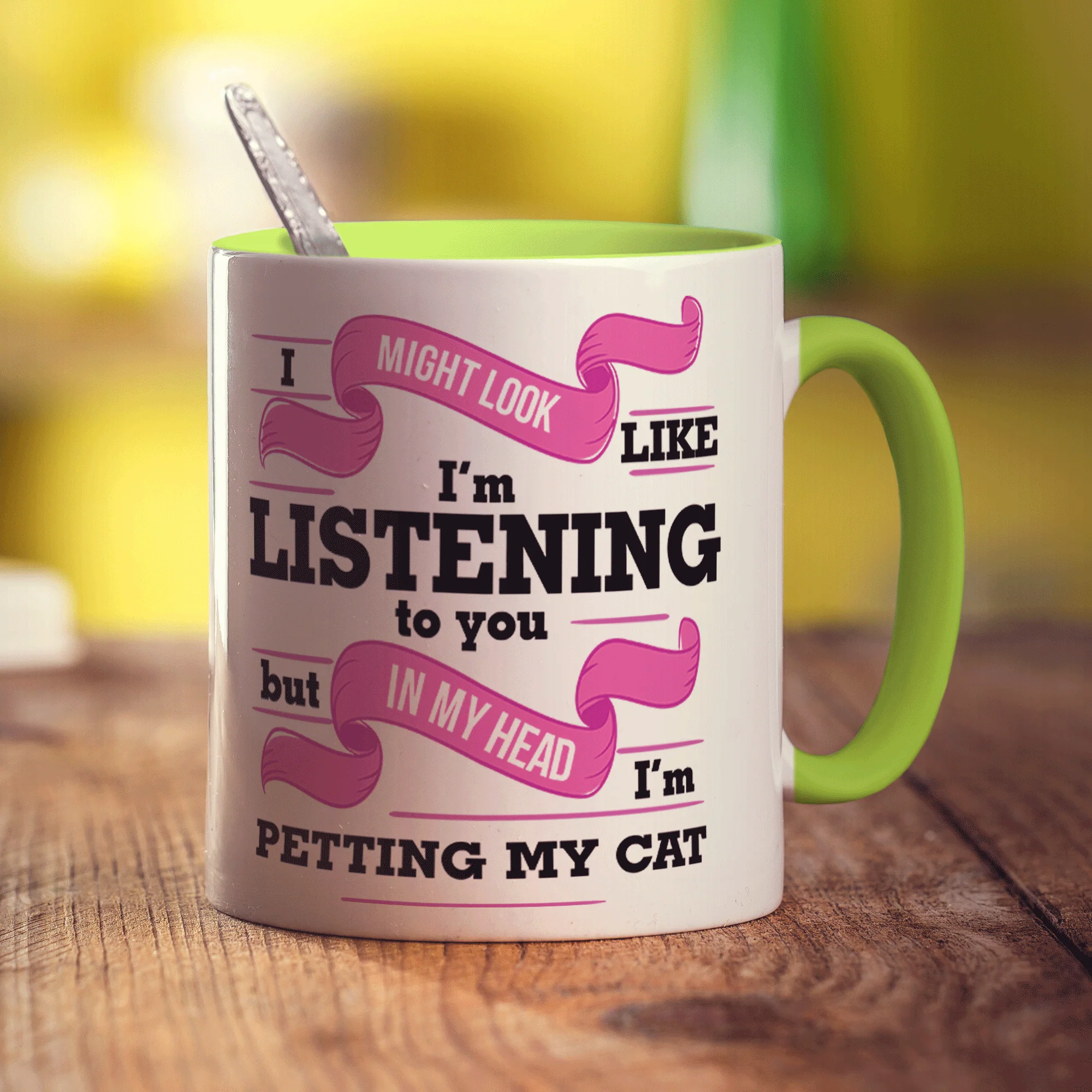 In My Head I'm Petting My Cat Mug - Image 5