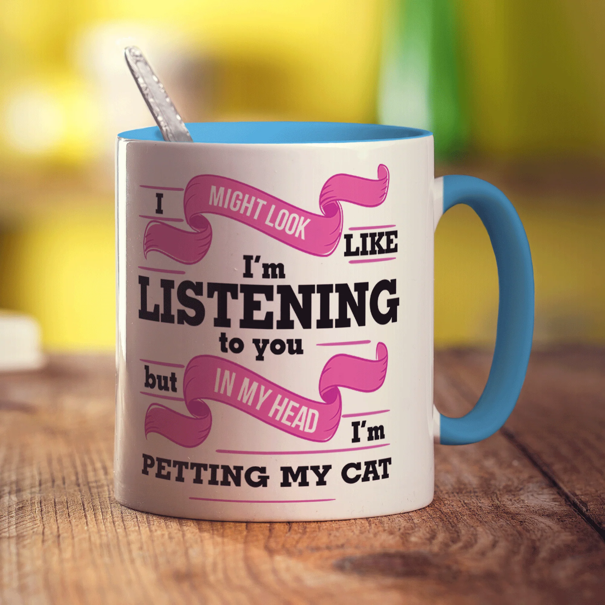 In My Head I'm Petting My Cat Mug - Image 6