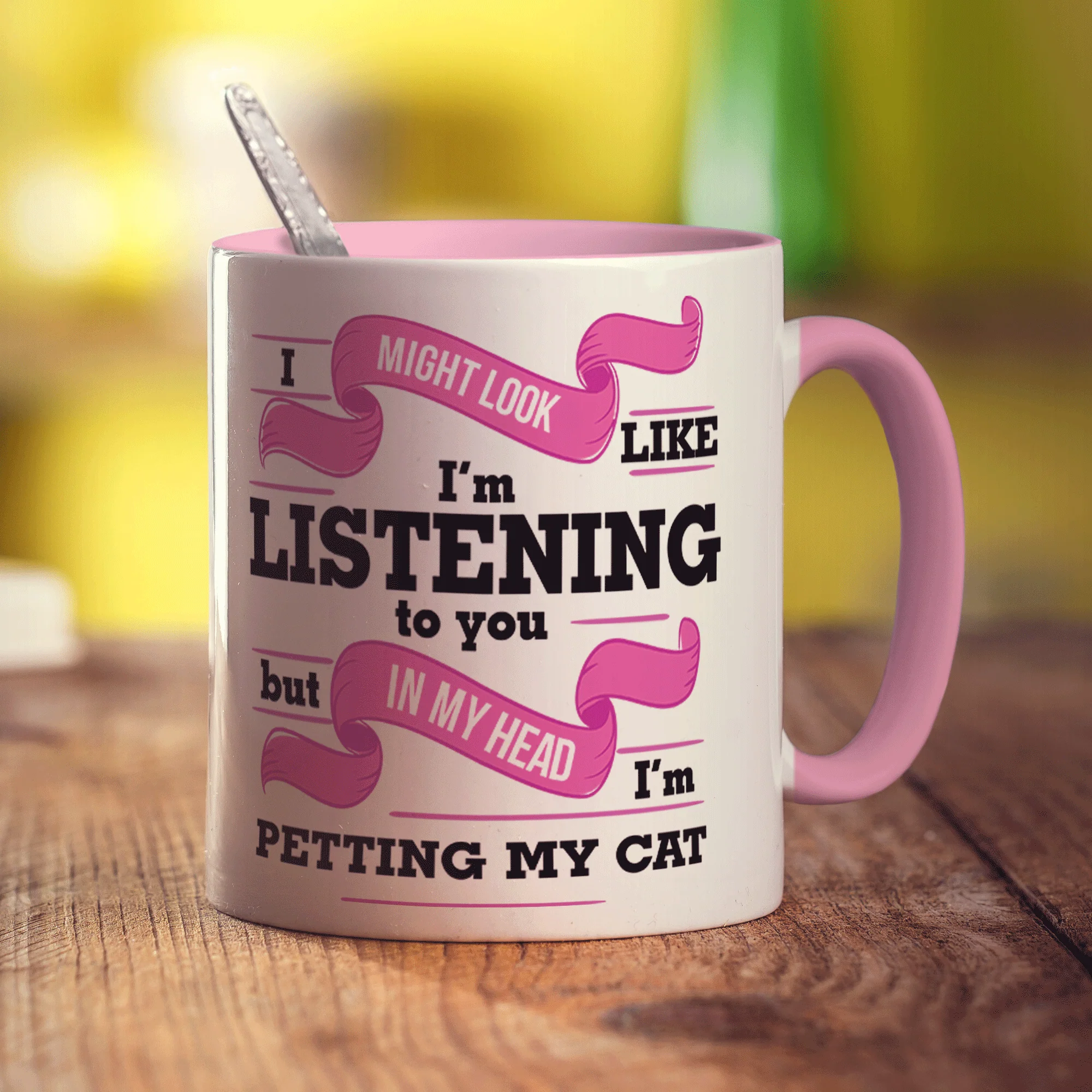 In My Head I'm Petting My Cat Mug - Image 7