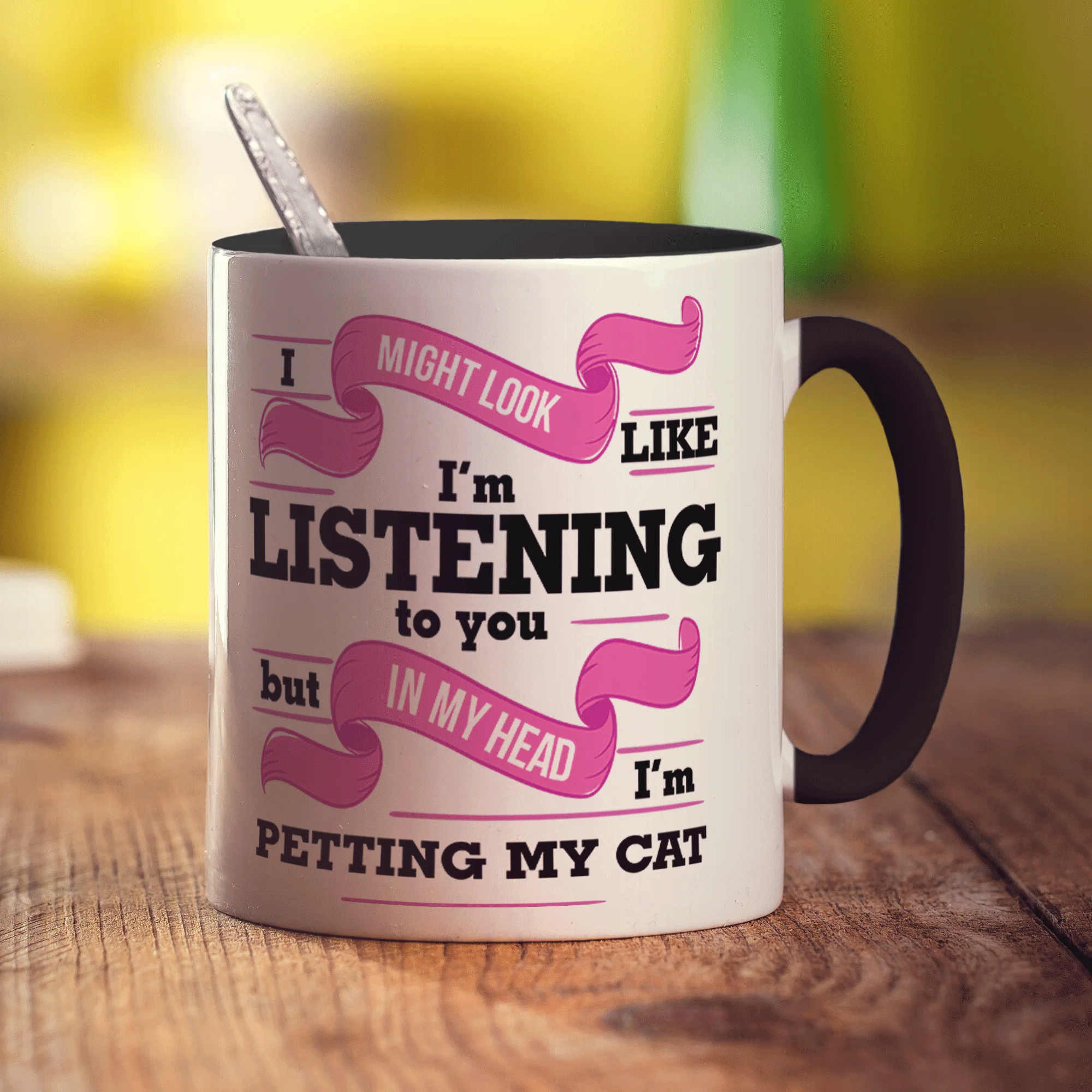 In My Head I'm Petting My Cat Mug - Image 8
