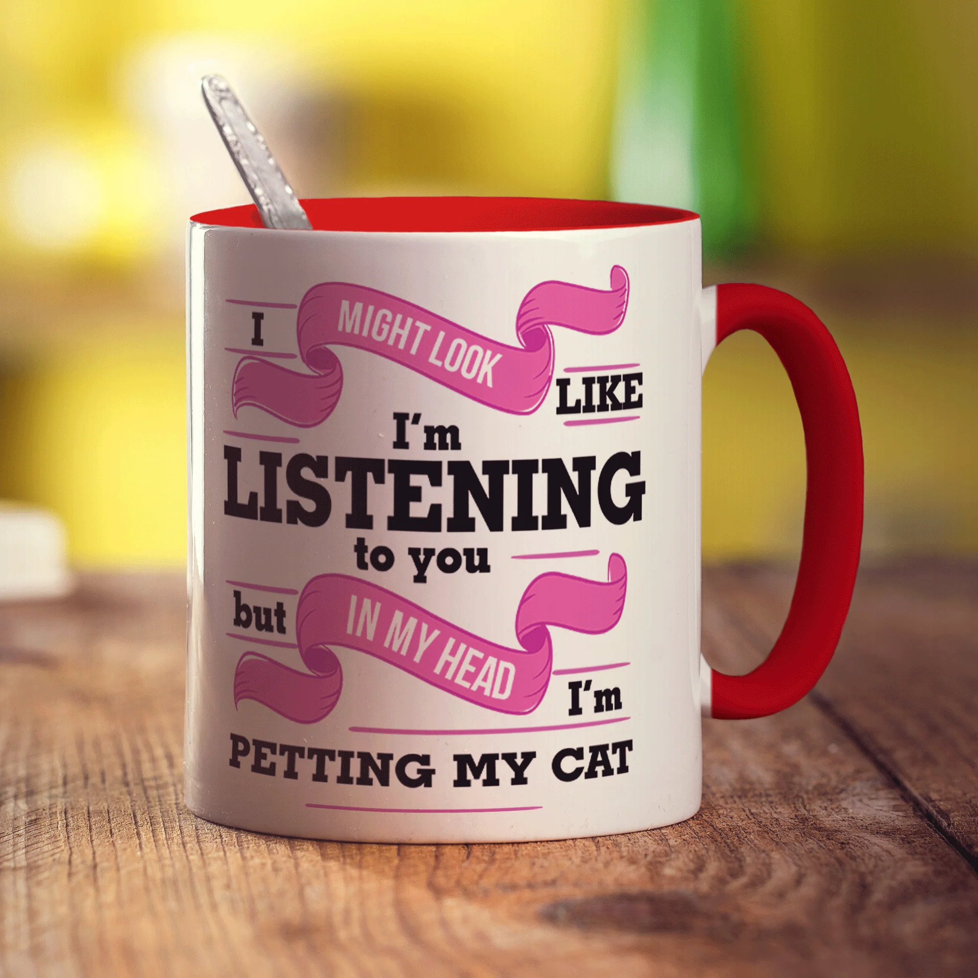 In My Head I'm Petting My Cat Mug - Image 9