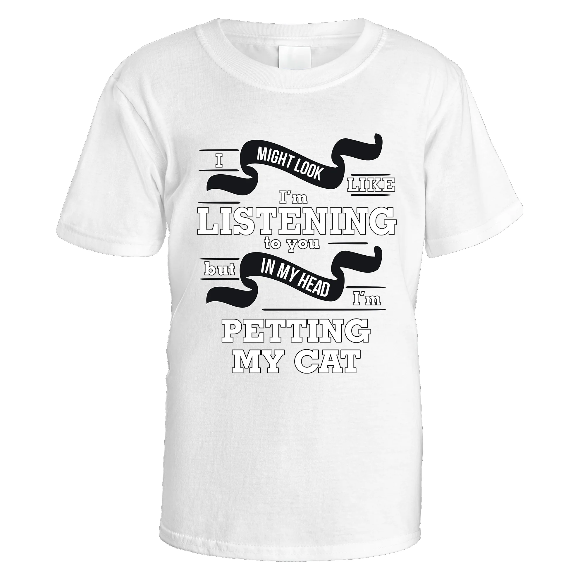 In My Head I'm Petting My Cat T-Shirt - Image 2