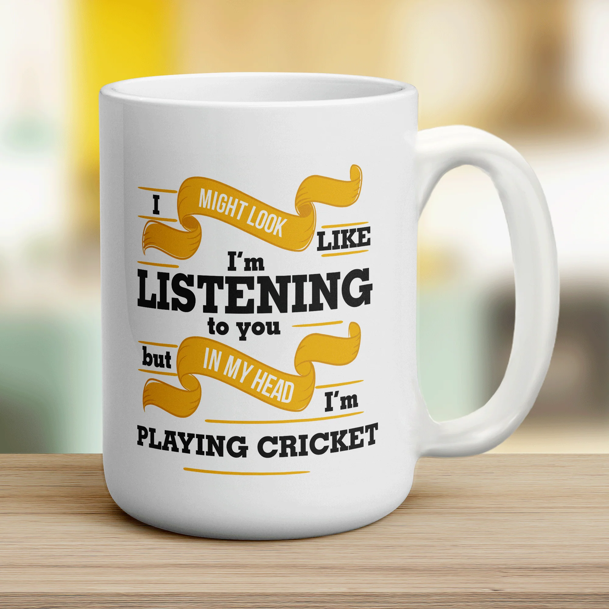 In My Head I'm Playing Cricket Mug - Image 10