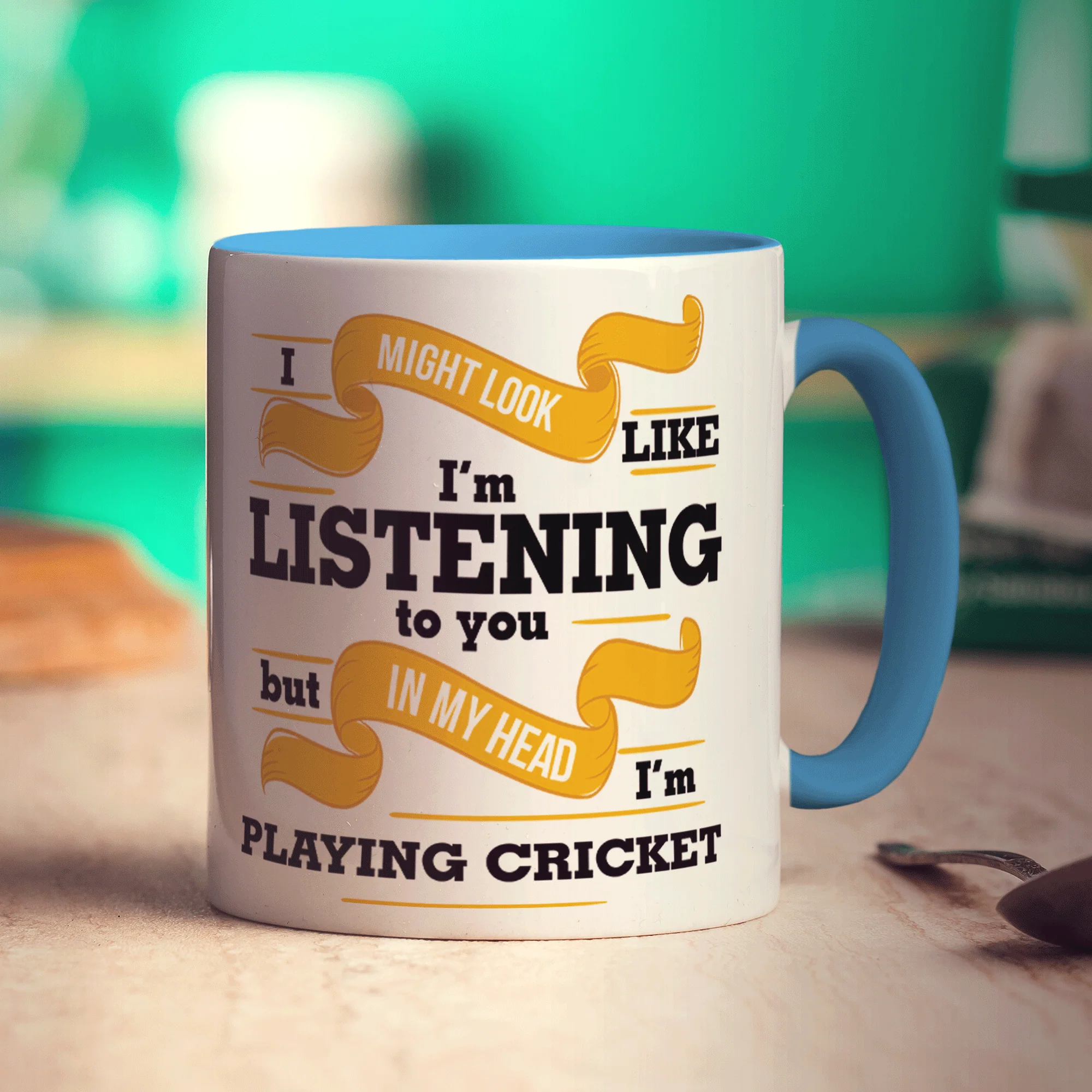 In My Head I'm Playing Cricket Mug - Image 6
