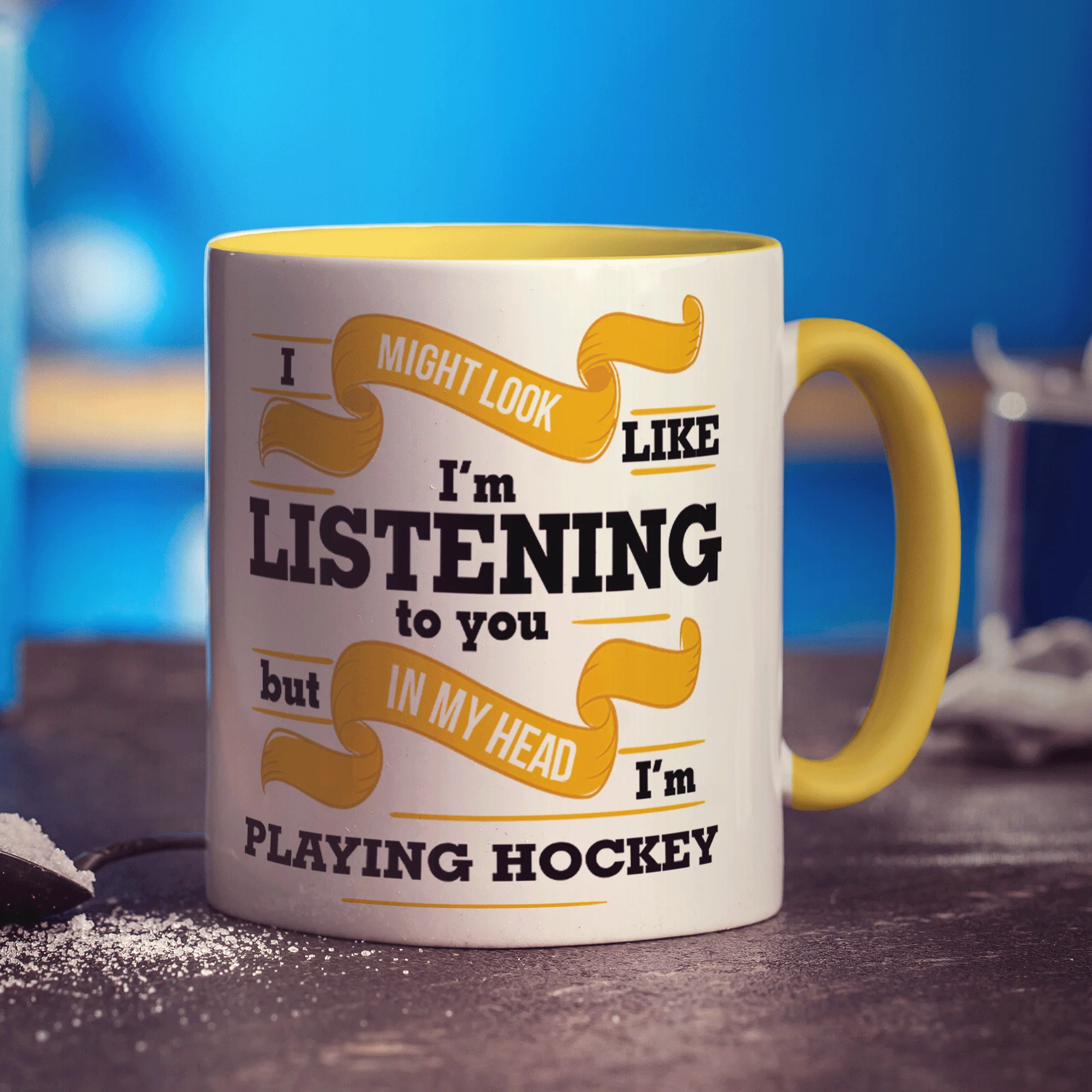 In My Head I'm Playing Hockey Mug - Image 3