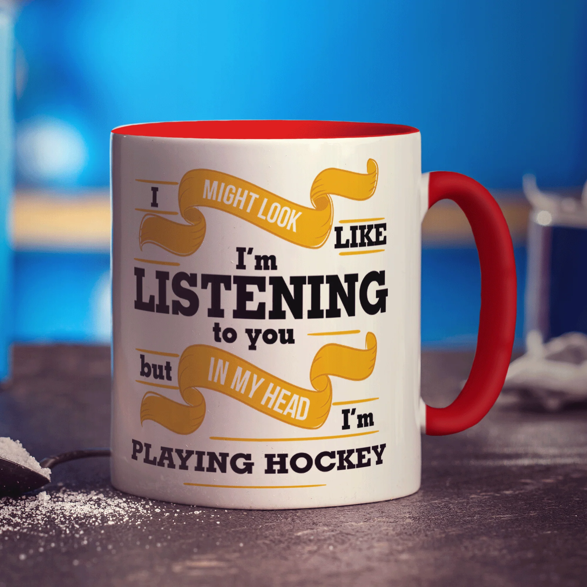 In My Head I'm Playing Hockey Mug - Image 9