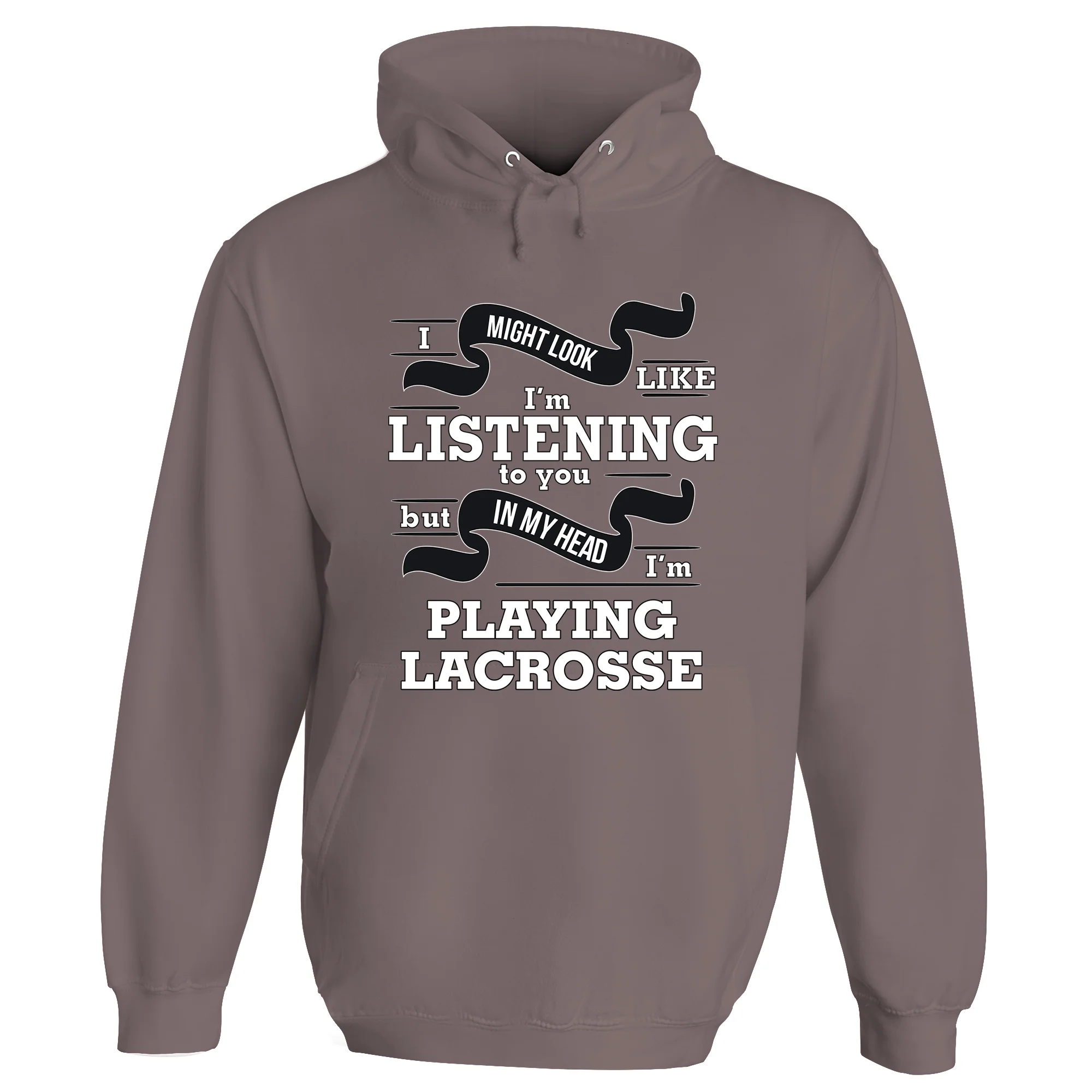 In My Head I'm Playing Lacrosse Hoodie