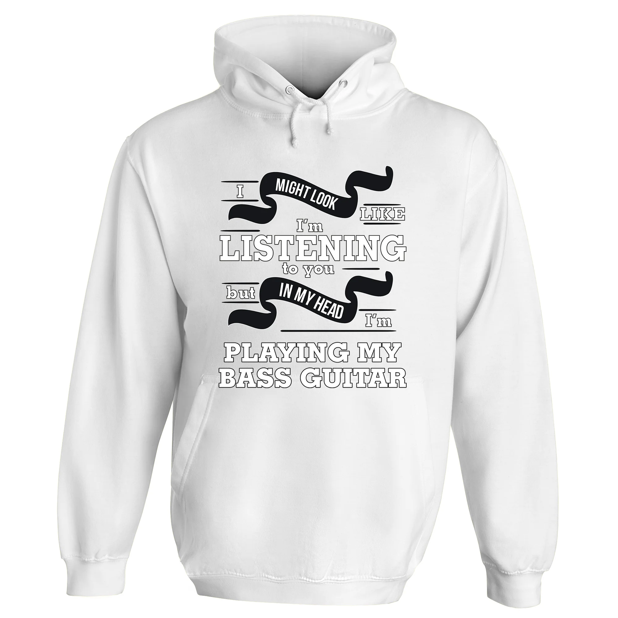 In My Head I'm Playing My Bass Guitar Hoodie - Image 2