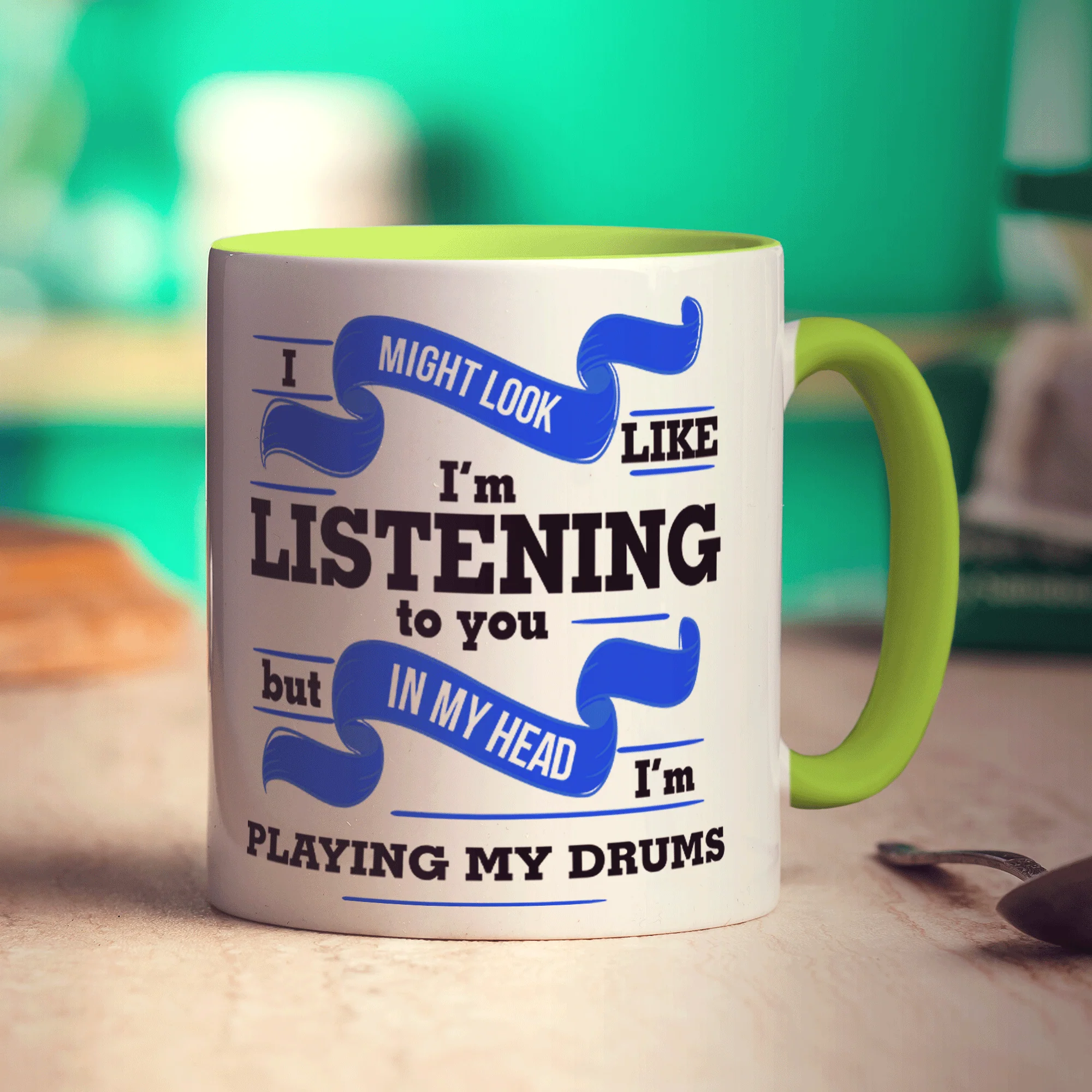 In My Head I'm Playing My Drums Mug - Image 5
