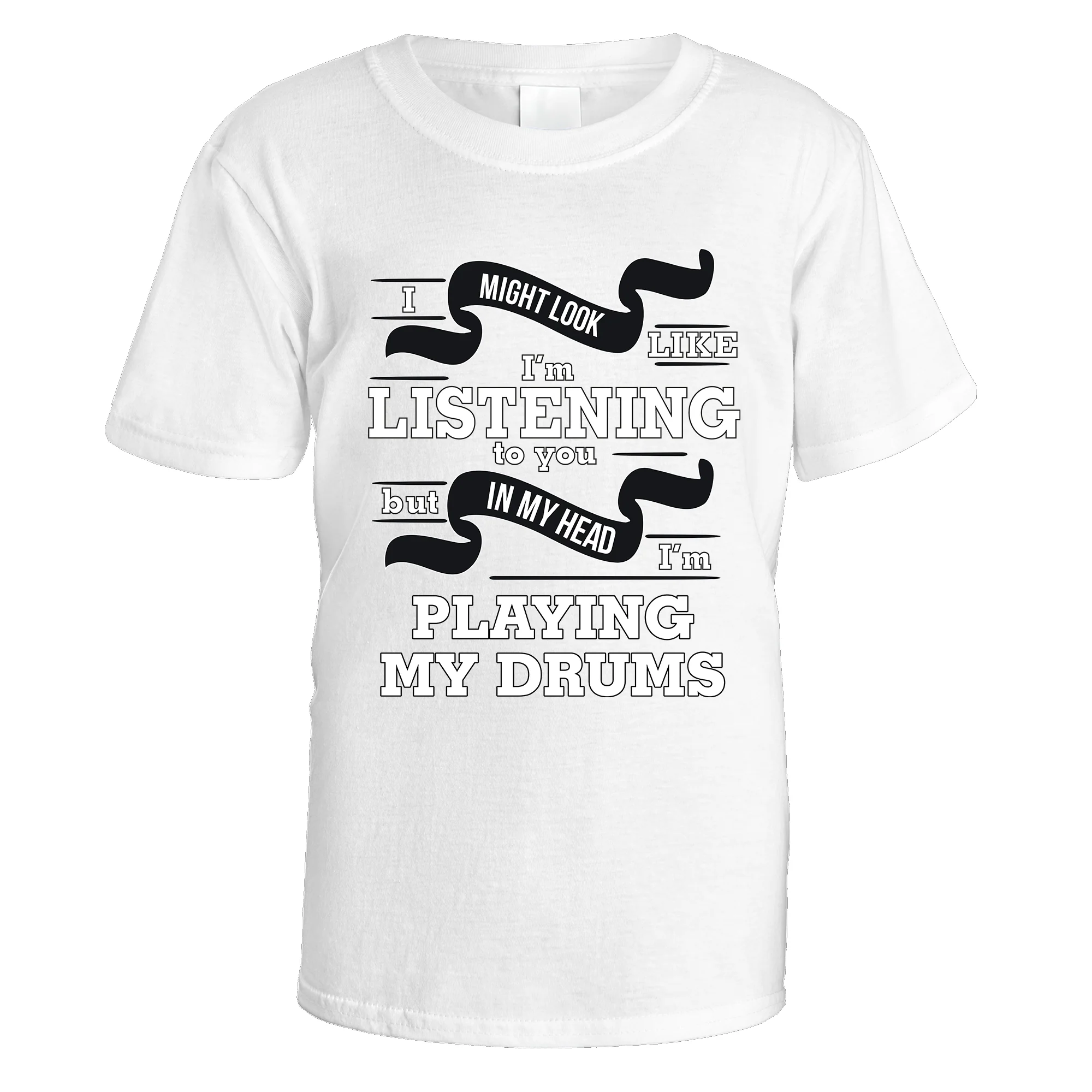 In My Head I'm Playing My Drums T-Shirt - Image 2