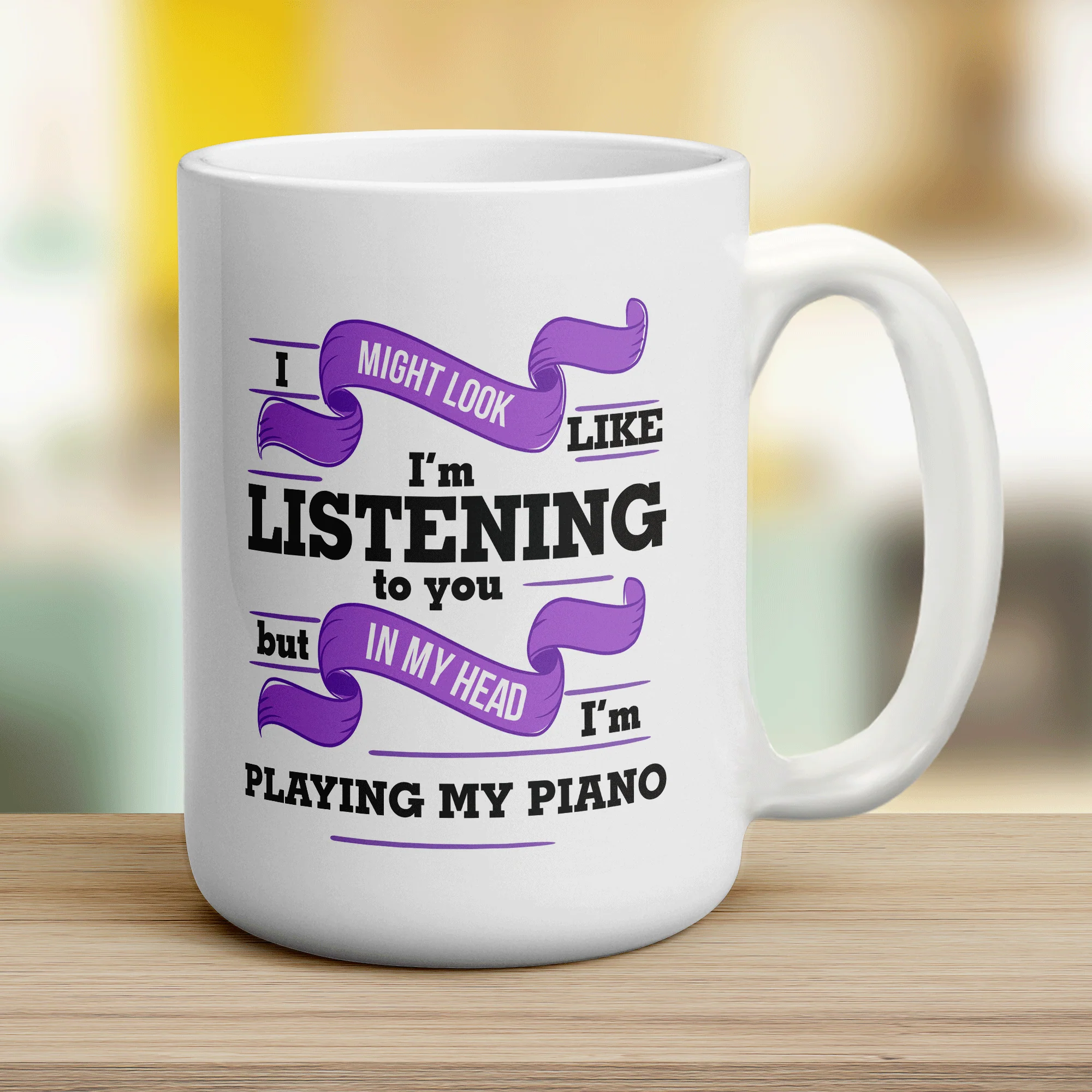 In My Head I'm Playing My Piano Mug - Image 10