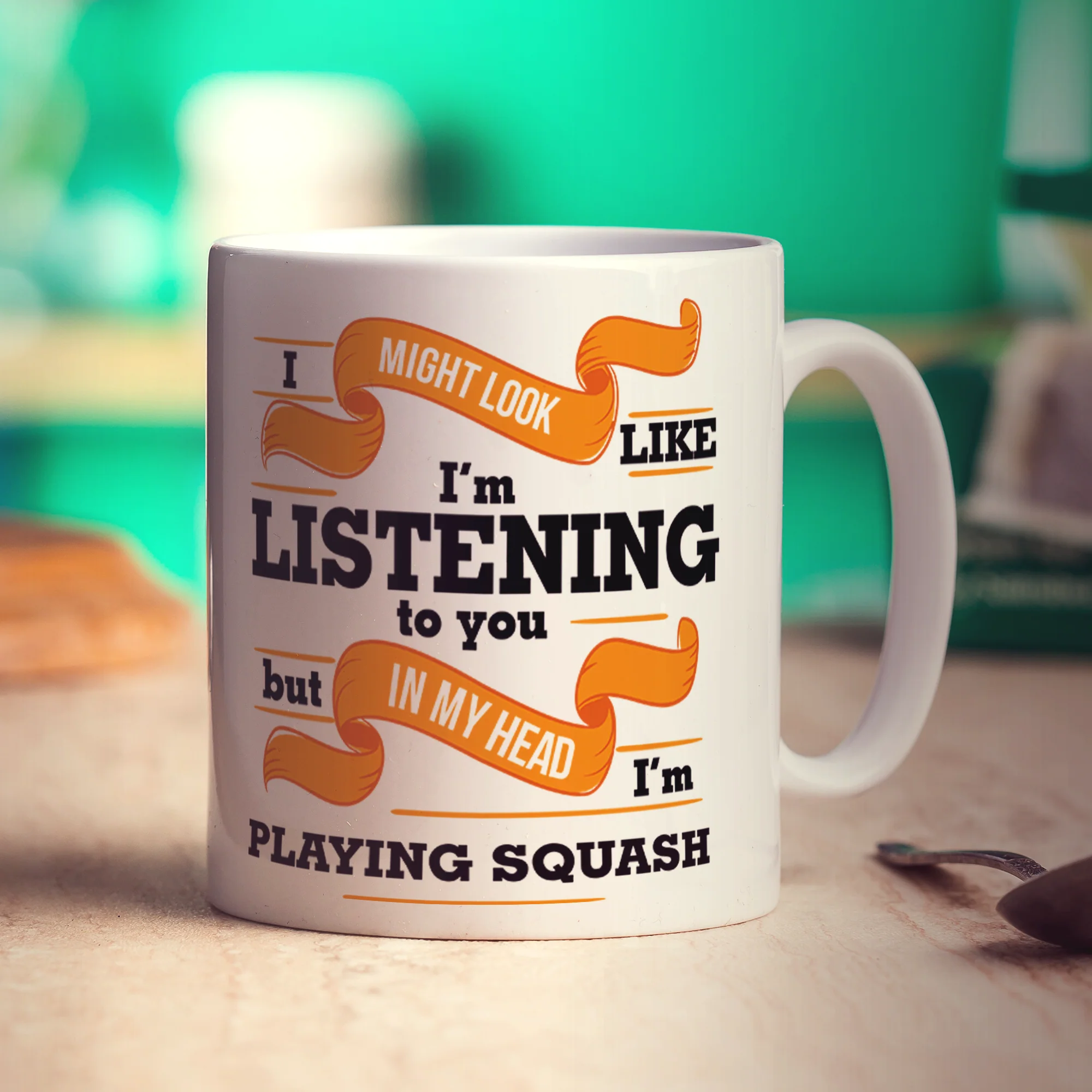 In My Head I'm Playing Squash Mug