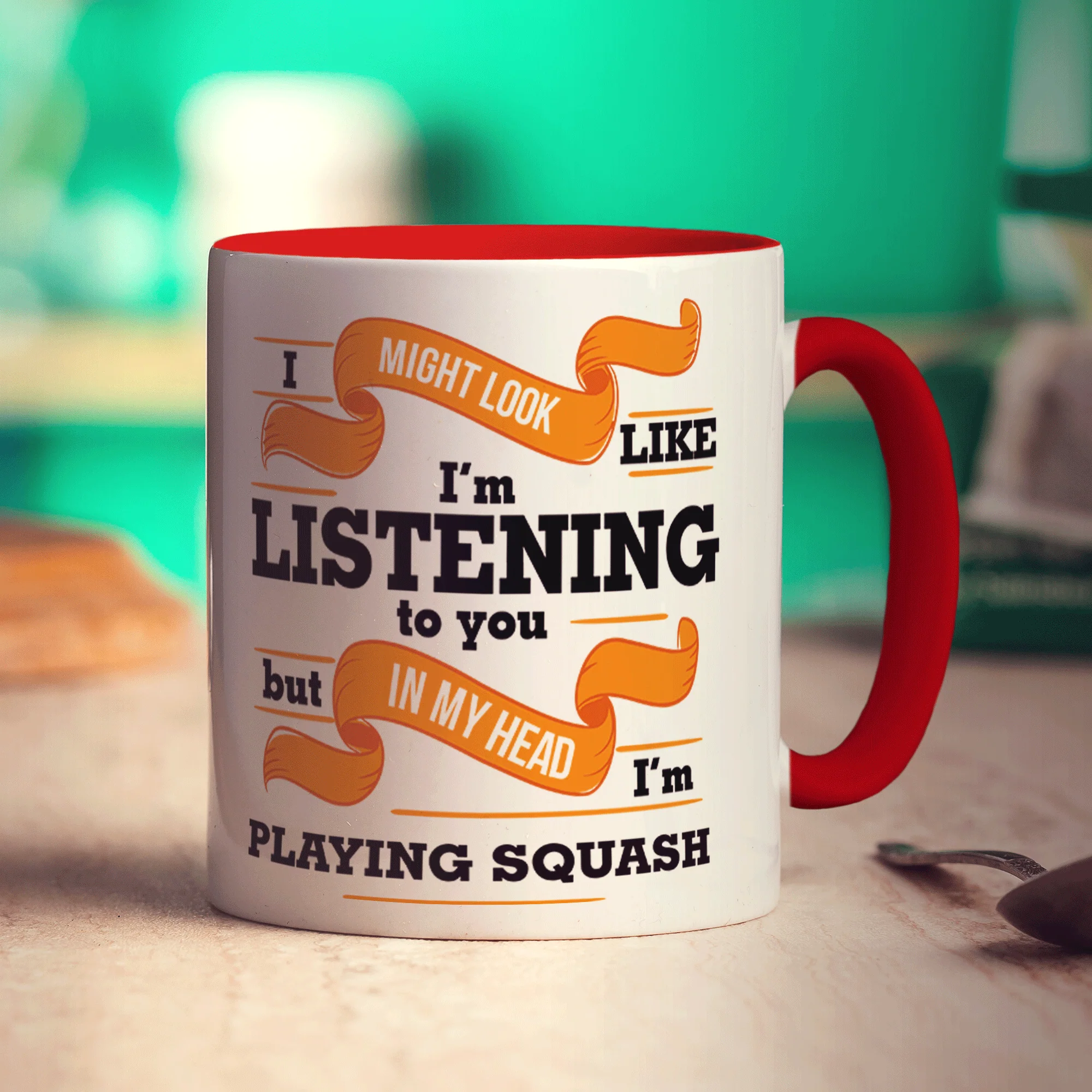 In My Head I'm Playing Squash Mug - Image 9
