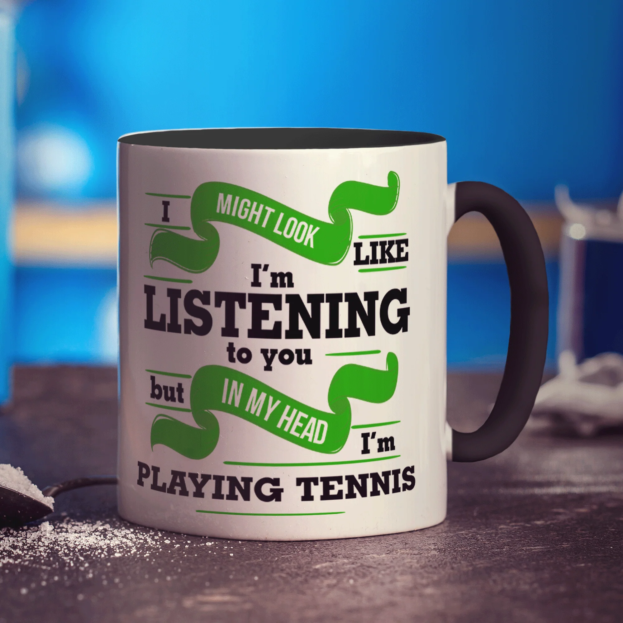 In My Head I'm Playing Tennis Mug - Image 8