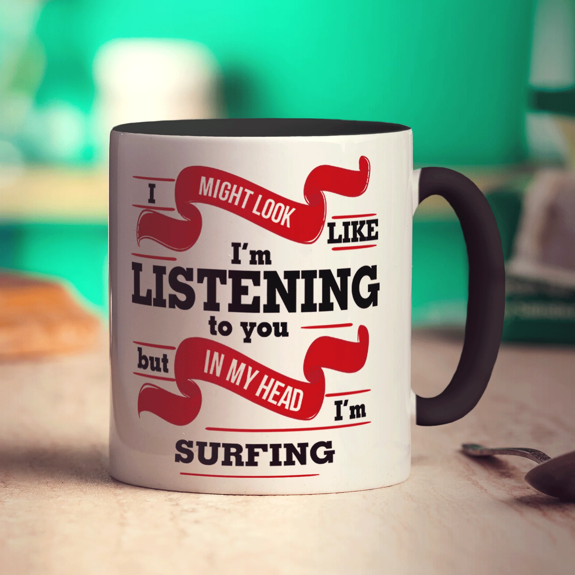 In My Head I'm Surfing Mug - Image 8