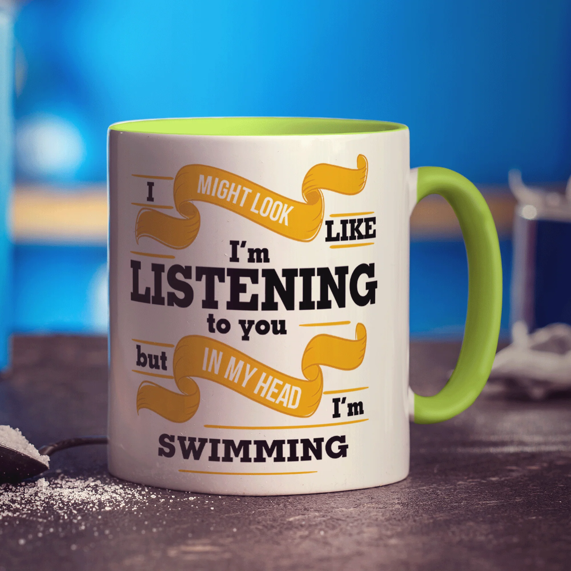 In My Head I'm Swimming Mug - Image 5