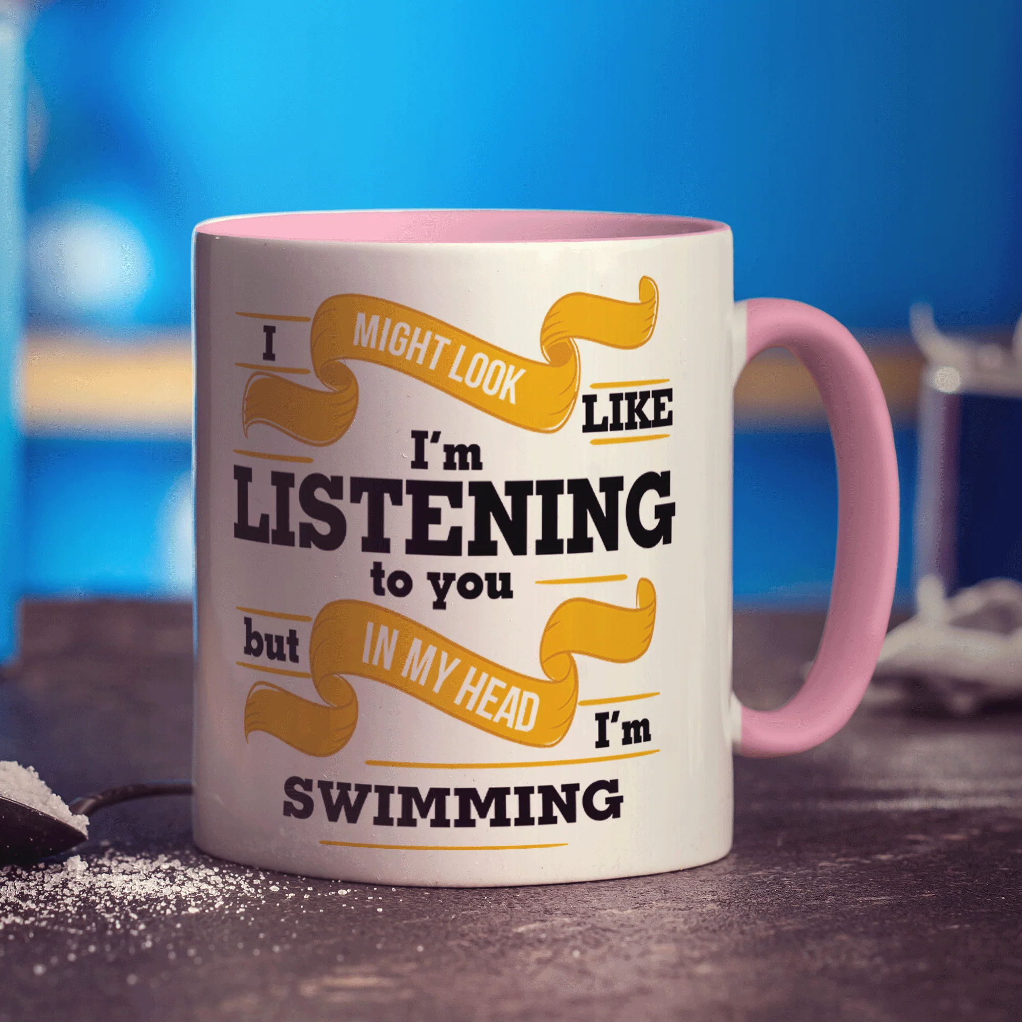 In My Head I'm Swimming Mug - Image 7