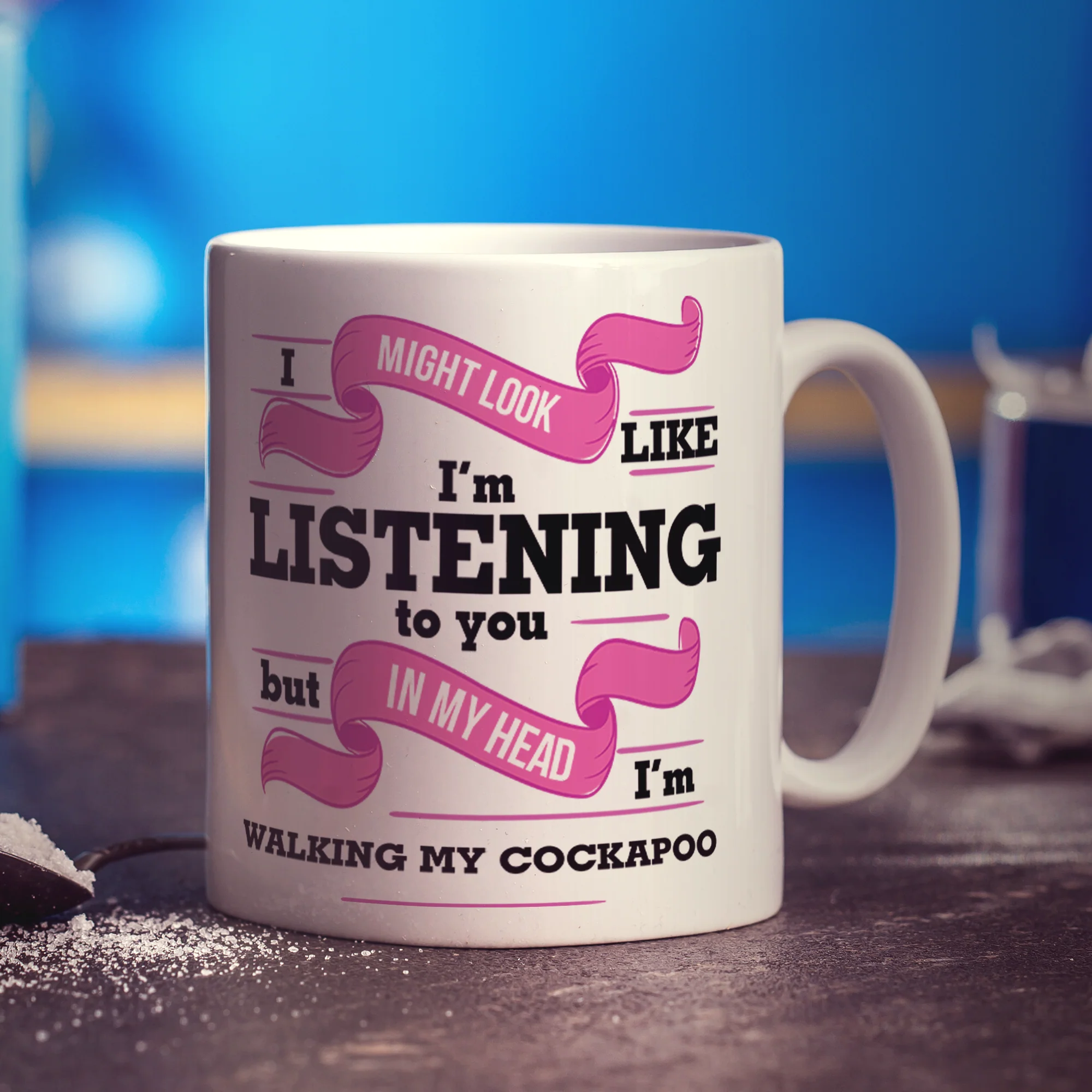 In My Head I'm Walking My Cockapoo Mug - Image 2