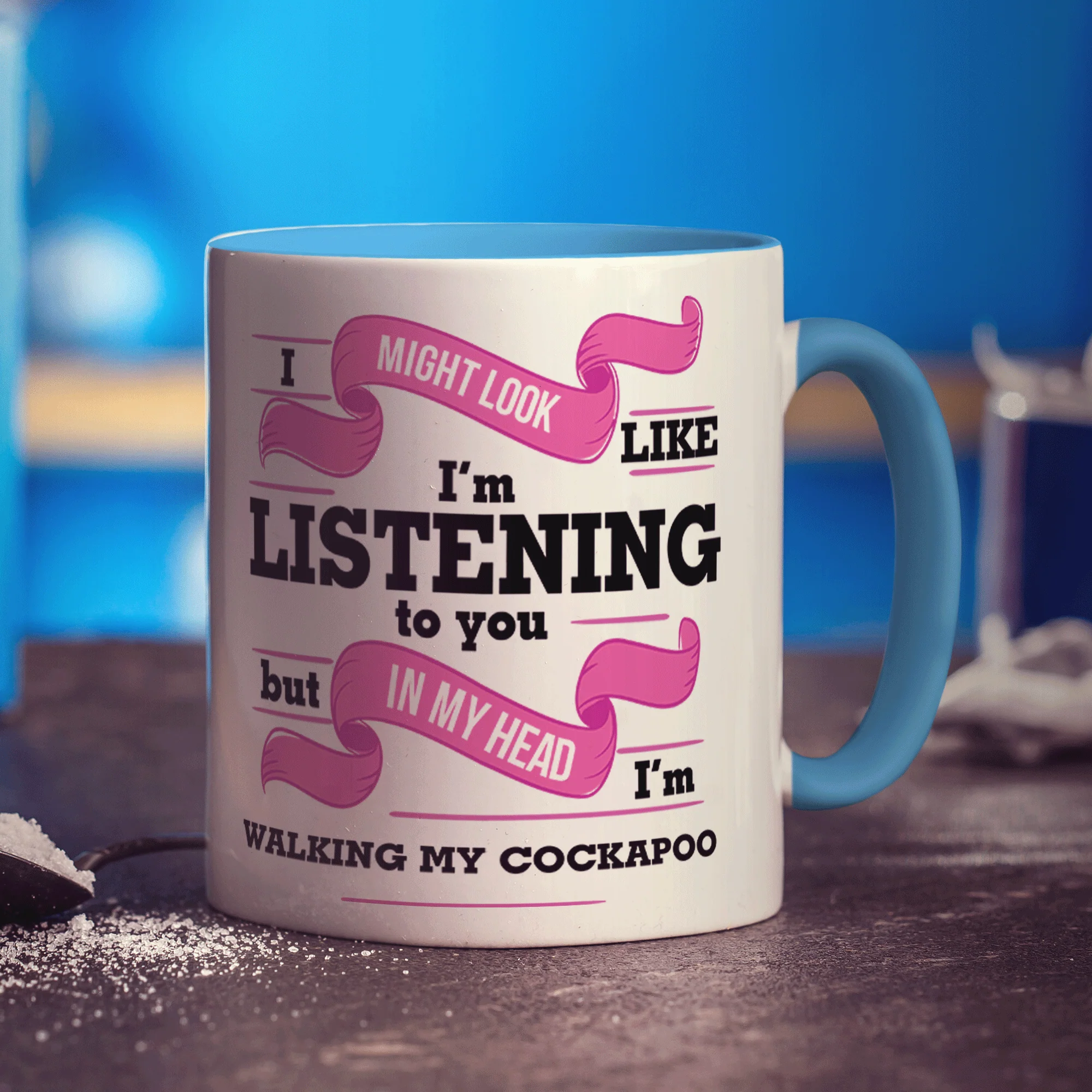 In My Head I'm Walking My Cockapoo Mug - Image 6