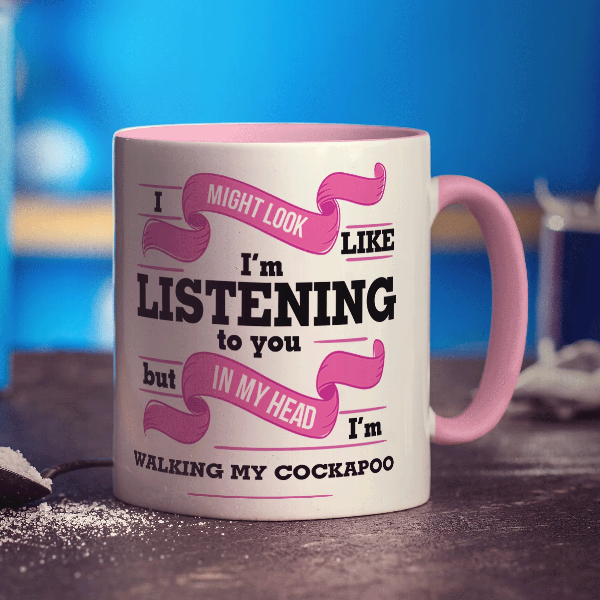 In My Head I'm Walking My Cockapoo Mug - Image 7