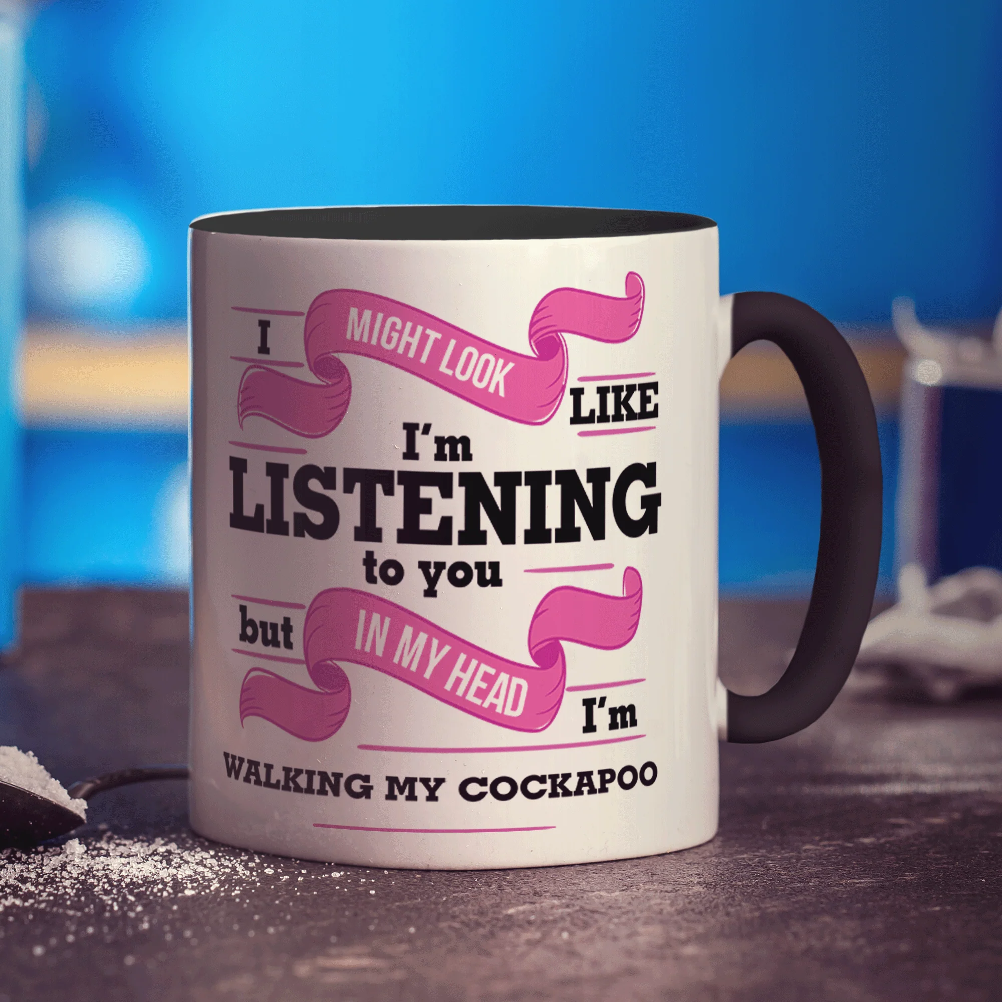 In My Head I'm Walking My Cockapoo Mug - Image 8
