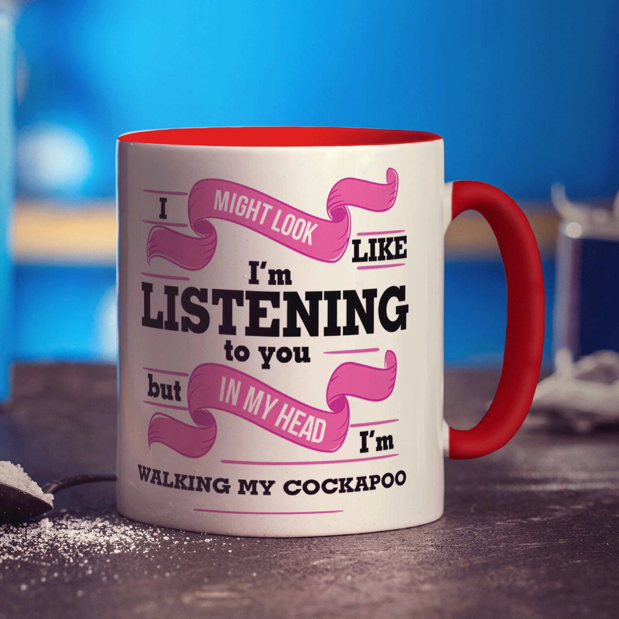 In My Head I'm Walking My Cockapoo Mug - Image 9