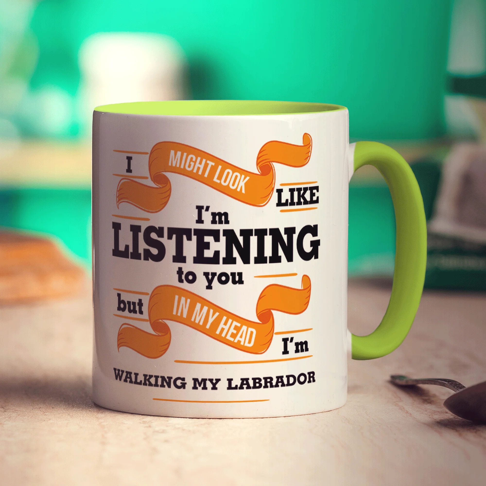 In My Head I'm Walking My Labrador Mug - Image 5