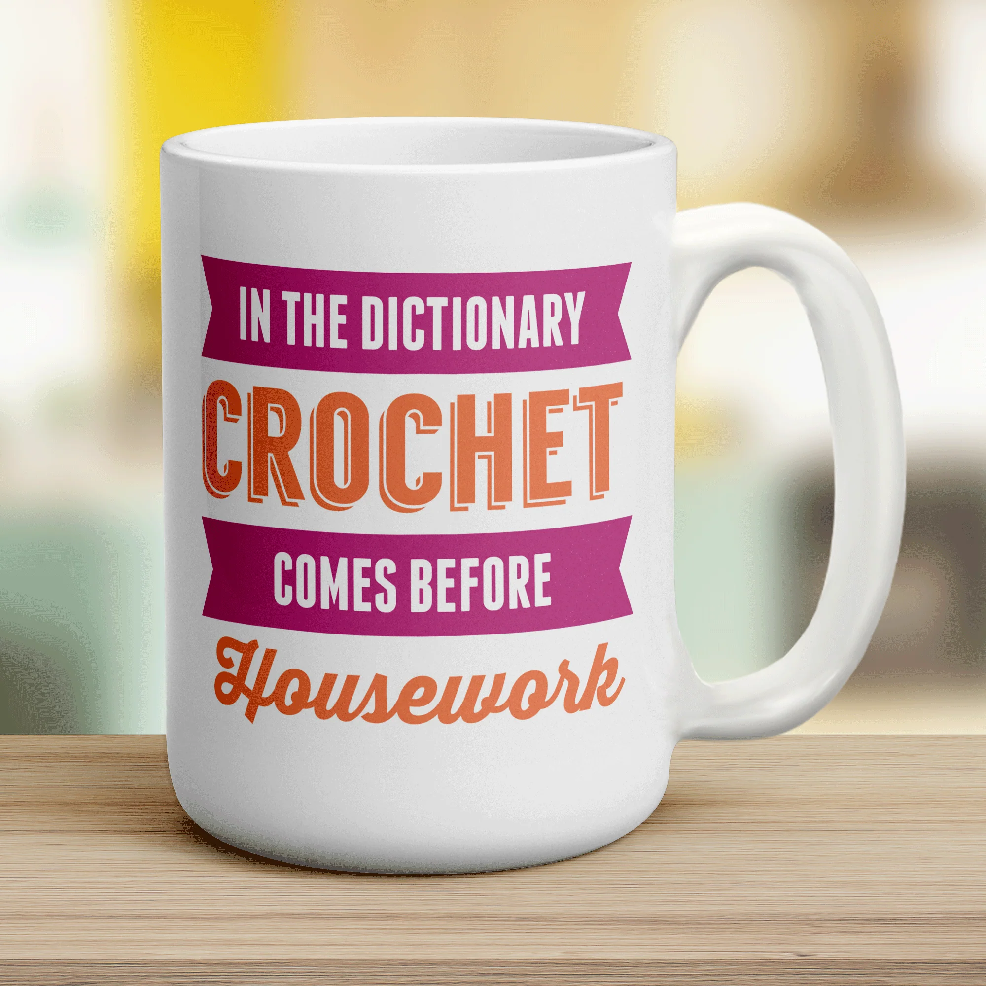 In The Dictionary Crochet Comes Before Housework Mug - Image 12