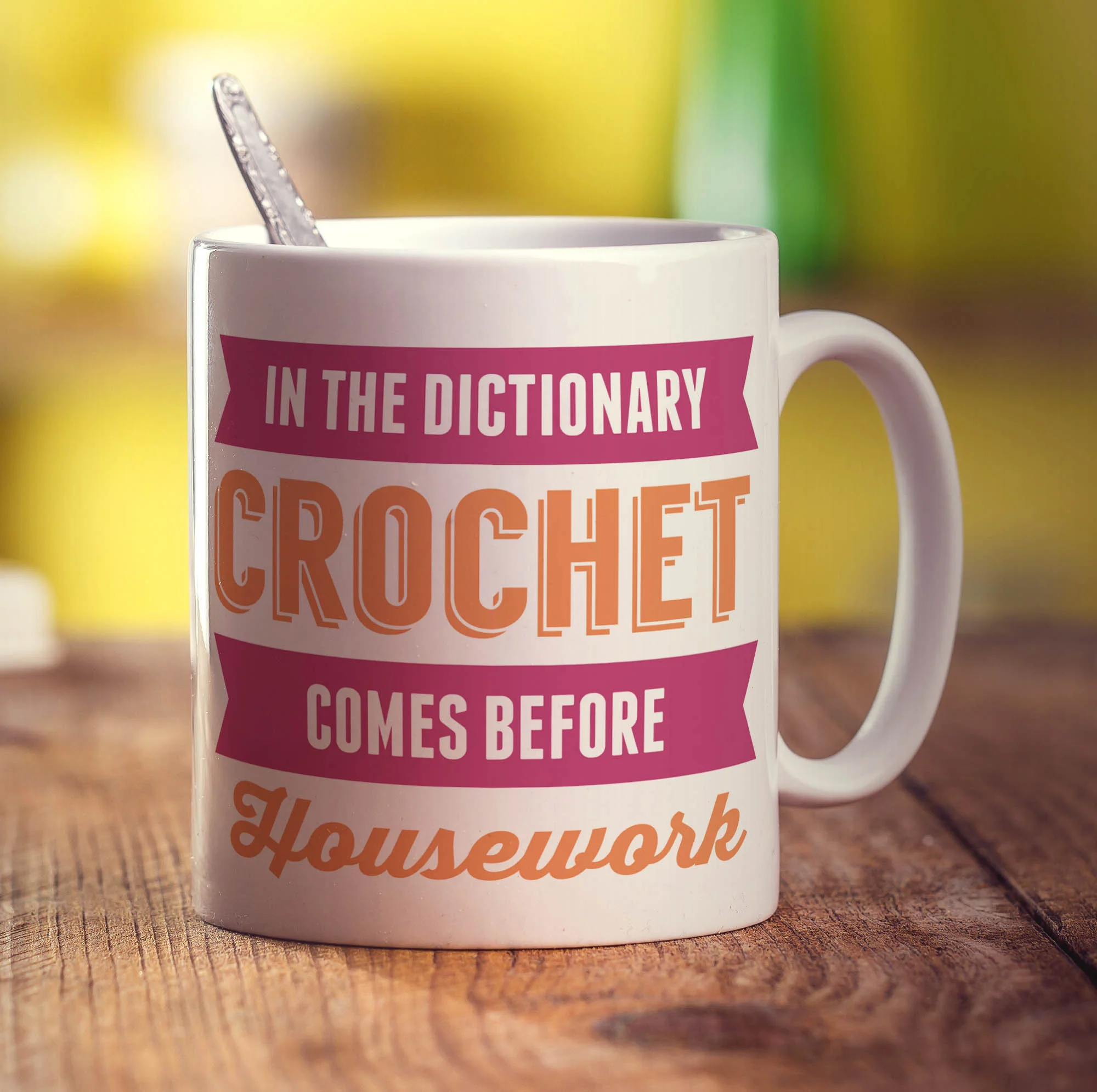 In The Dictionary Crochet Comes Before Housework Mug - Image 3