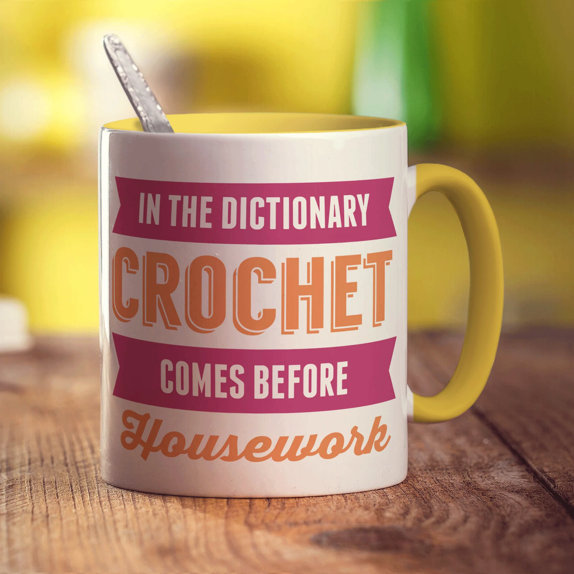 In The Dictionary Crochet Comes Before Housework Mug - Image 5
