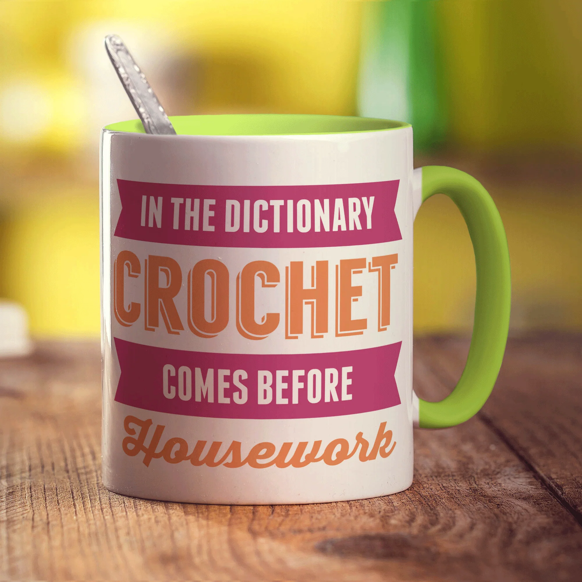 In The Dictionary Crochet Comes Before Housework Mug - Image 7