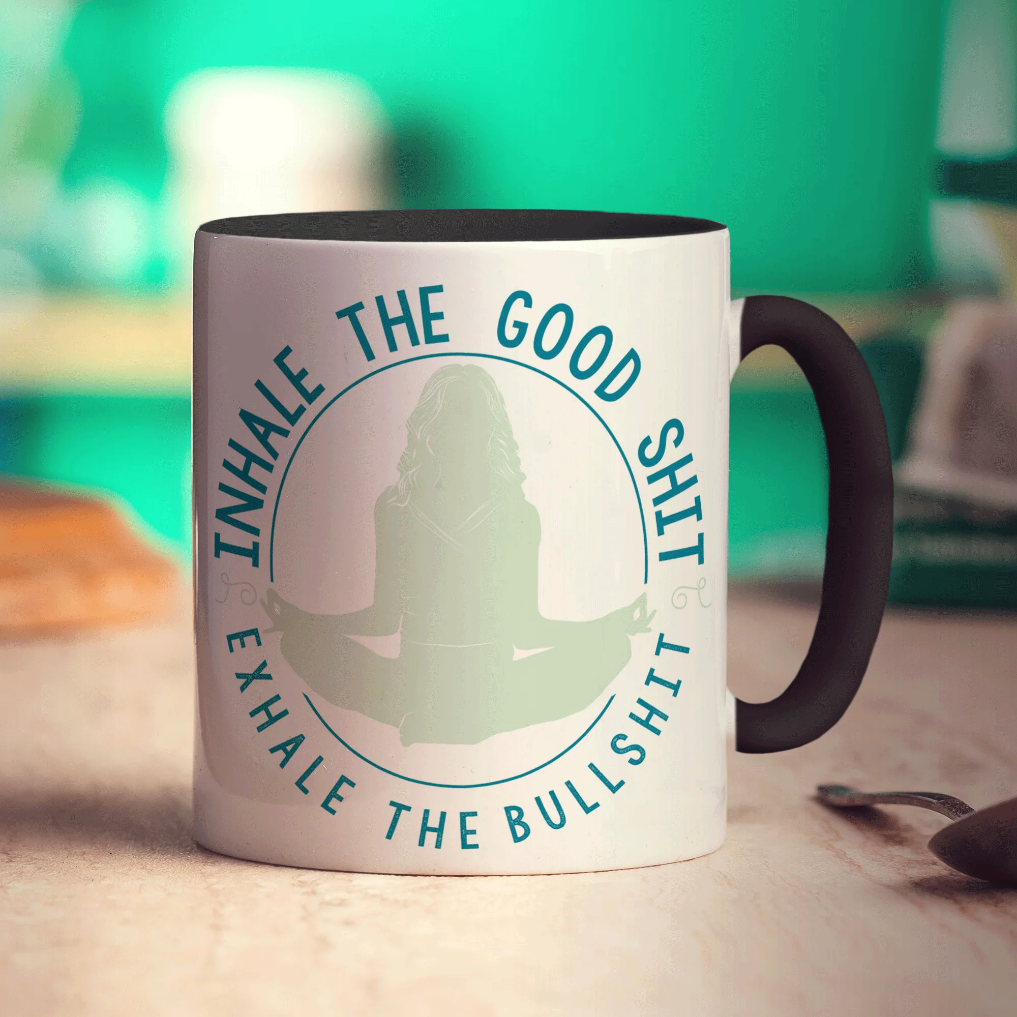 Inhale The Good Shit, Exhale The Bullshit Mug - Image 10