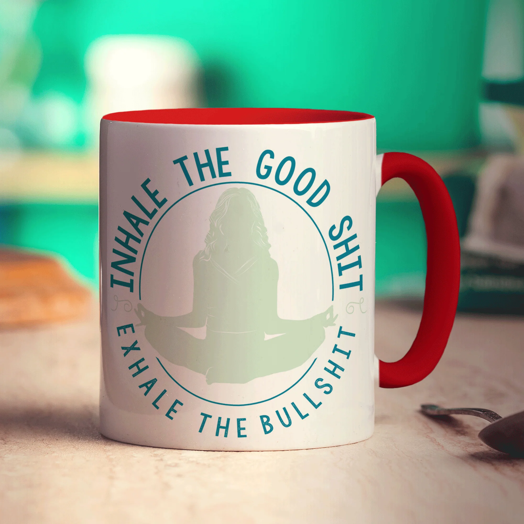 Inhale The Good Shit, Exhale The Bullshit Mug - Image 11