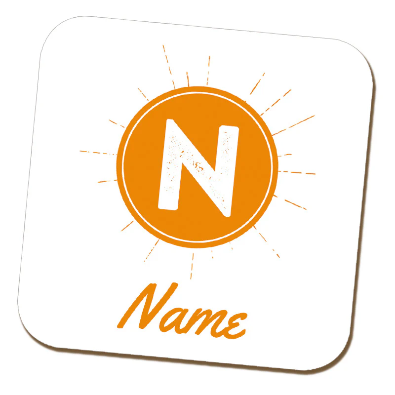 Initial & Name Personalised Coaster