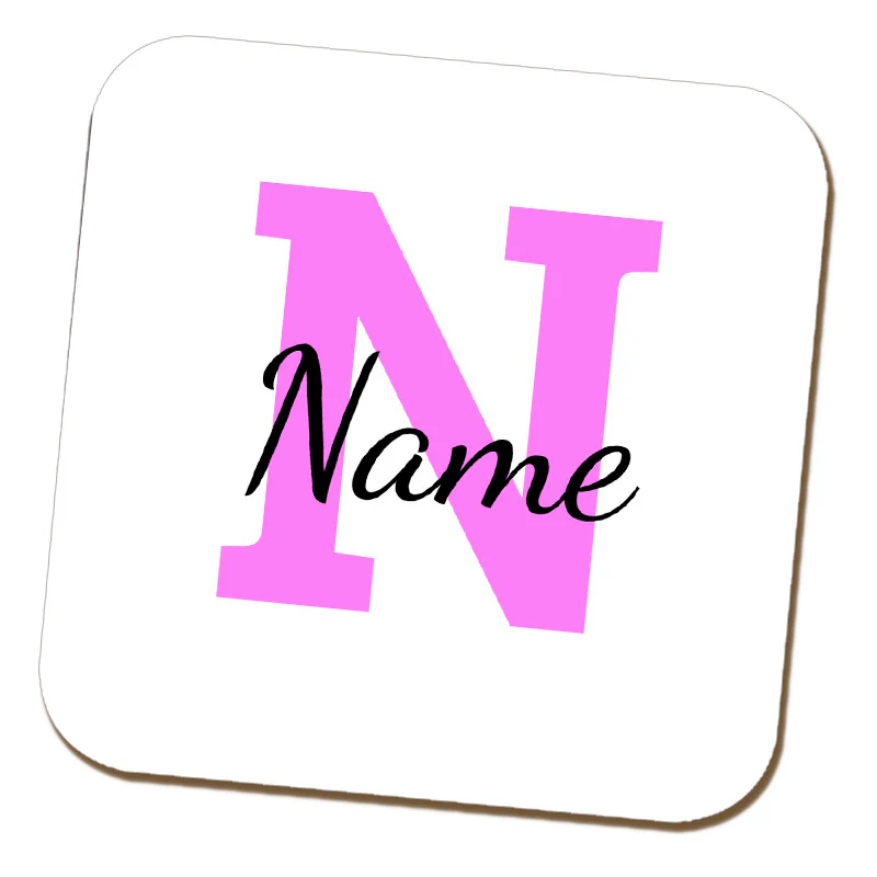 Initial Coaster with Name - Image 4