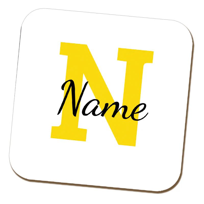 Initial Coaster with Name - Image 6