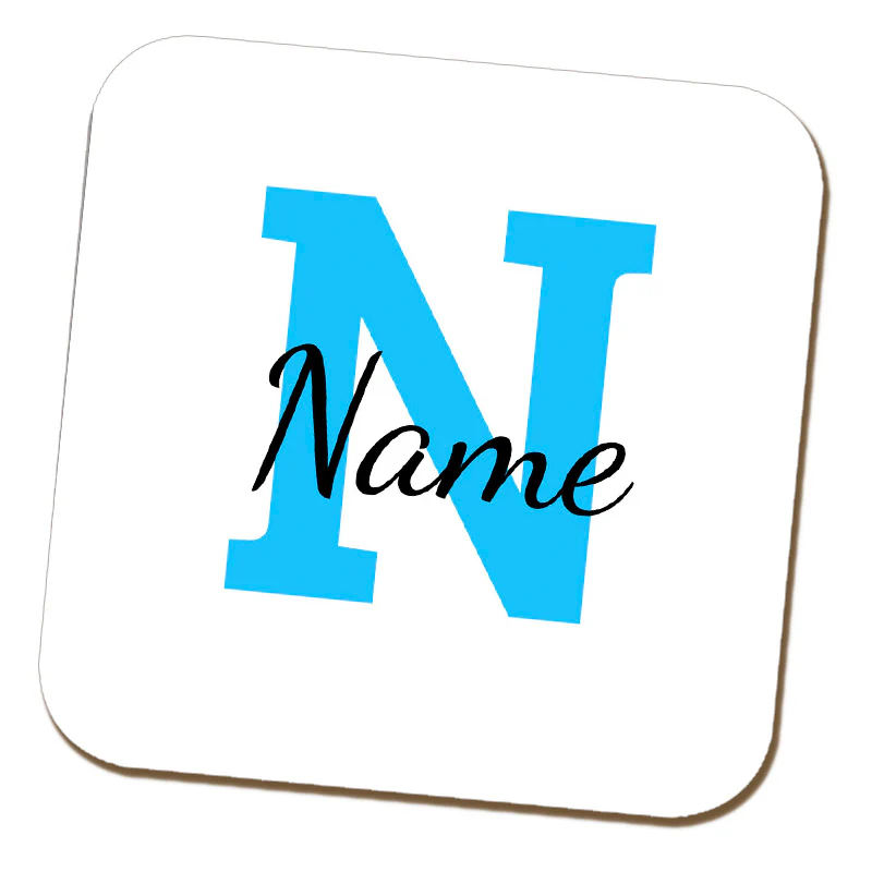 Initial Coaster with Name - Image 7