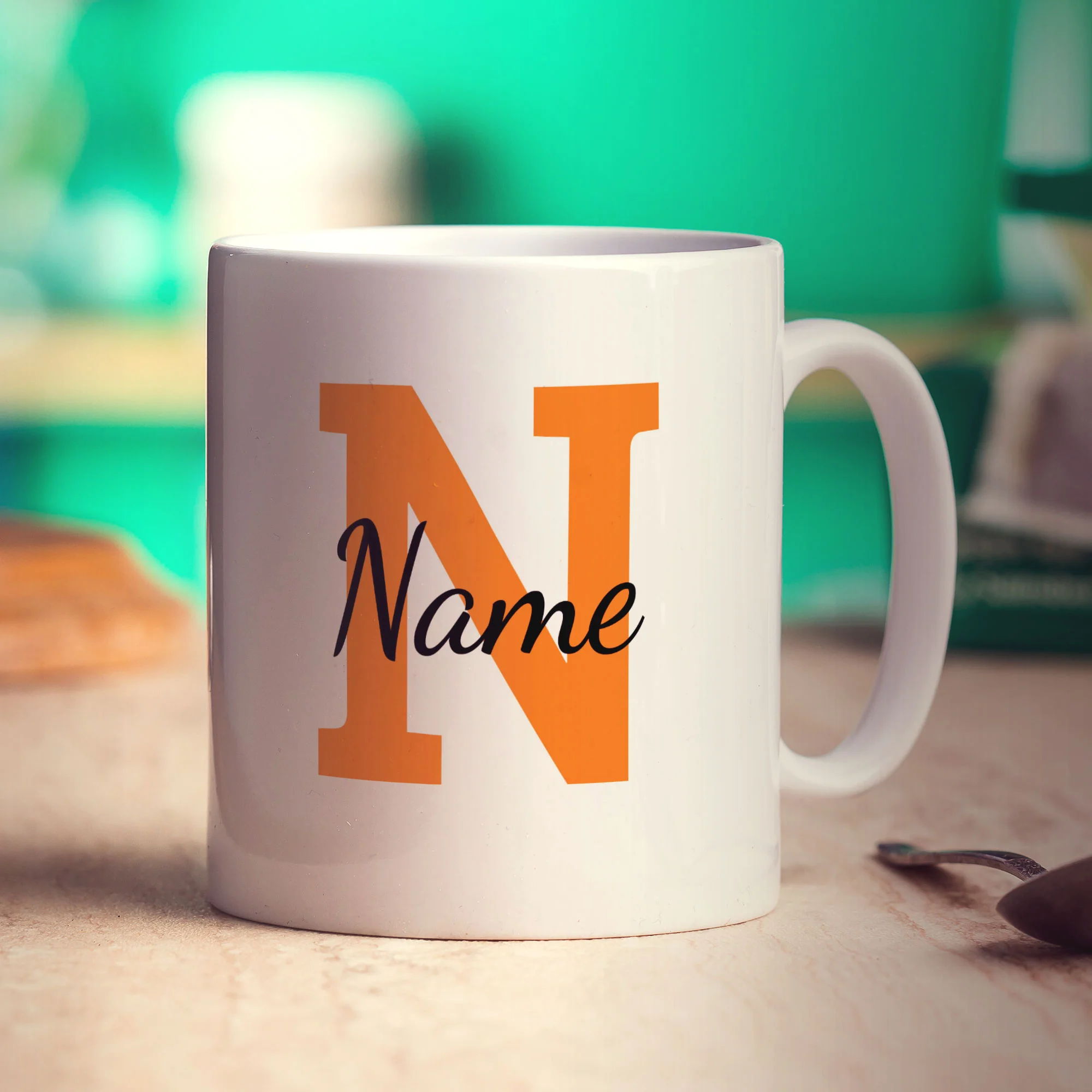 Initial and Name Mug with Photo - Image 13