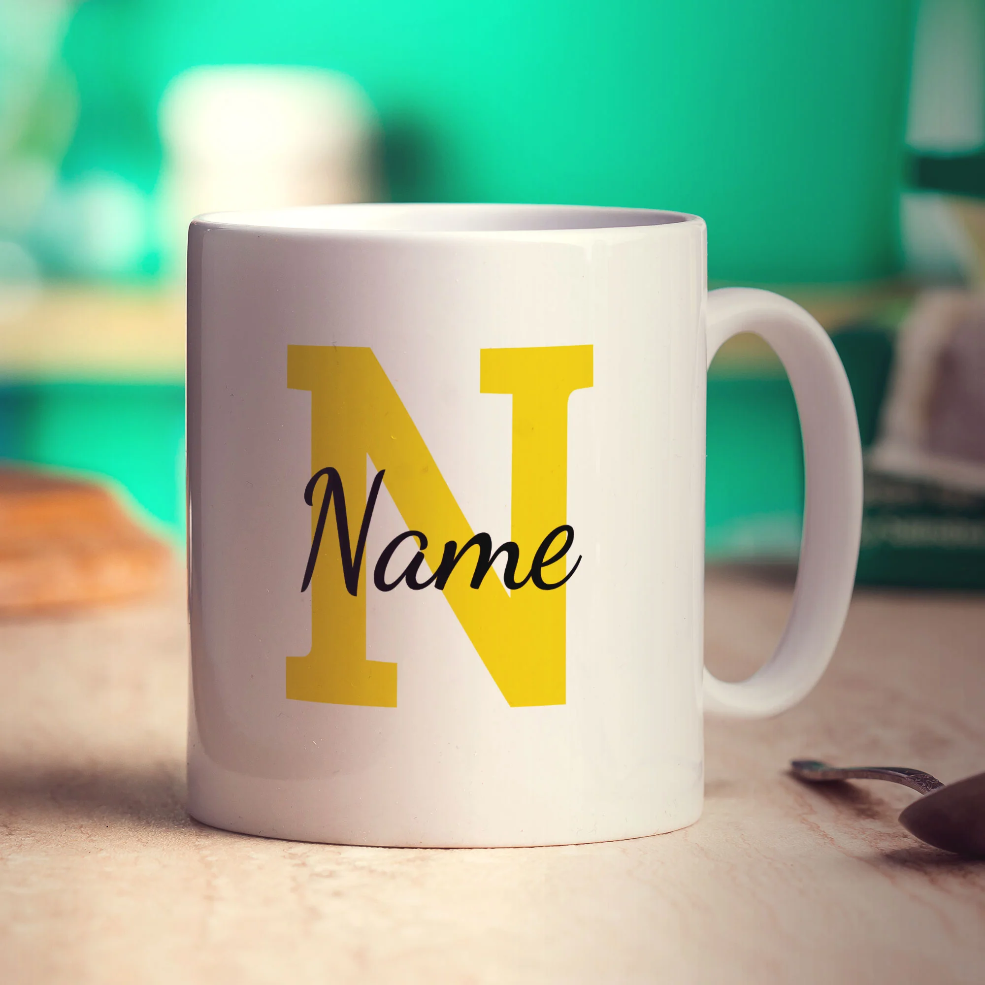 Initial and Name Mug with Photo - Image 29
