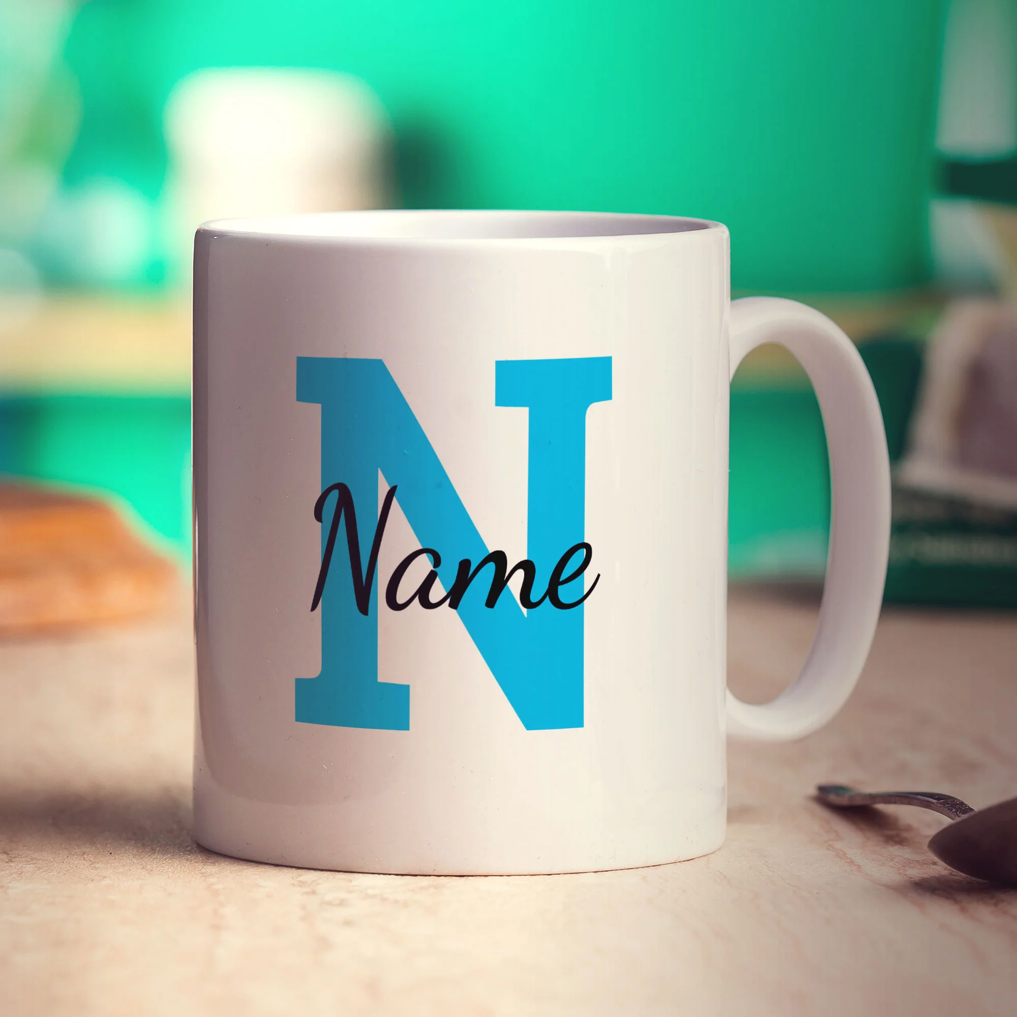 Initial and Name Mug with Photo - Image 9