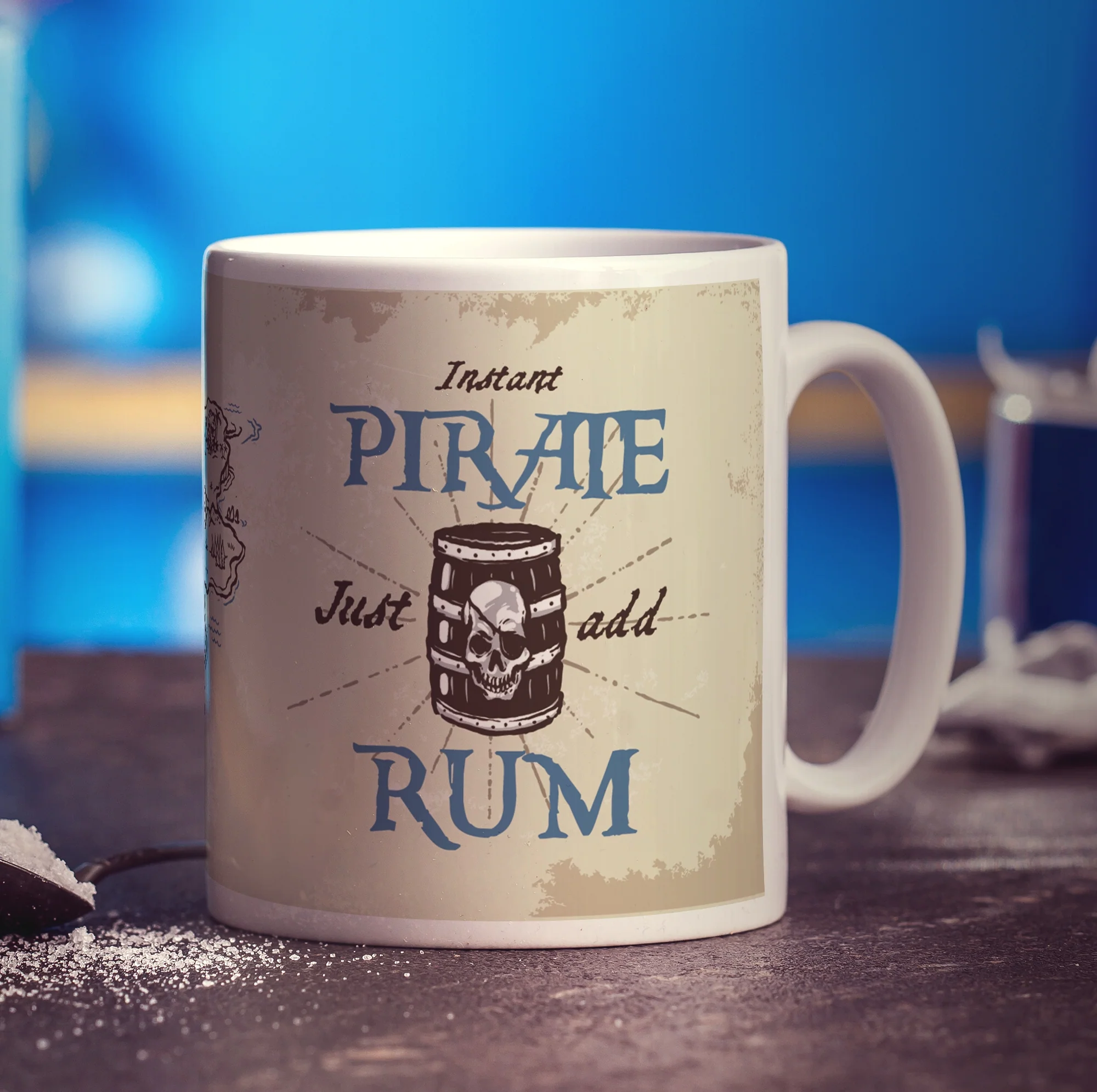 Instant Pirate Mug with Barrel Design - Image 2