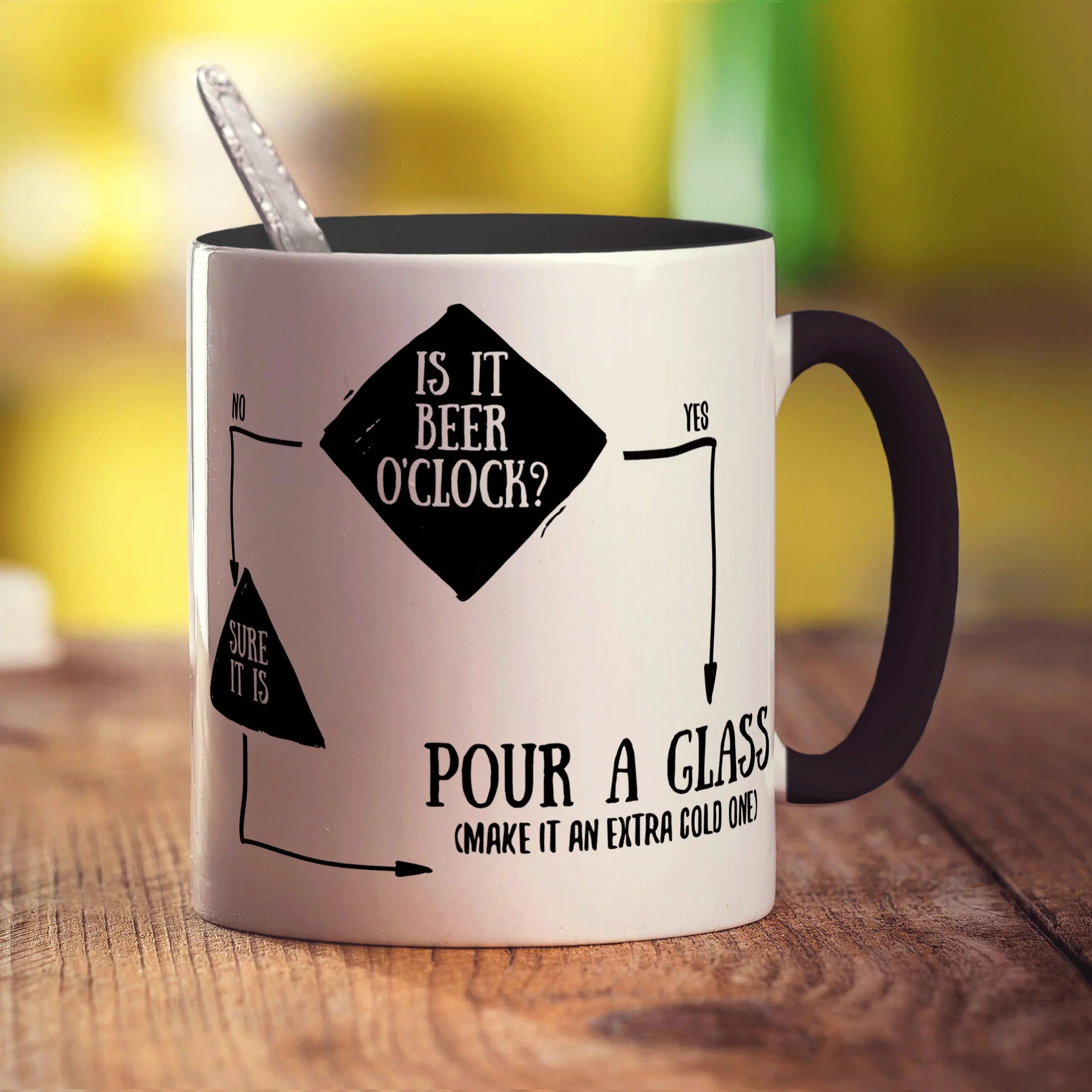 Is It Beer O'Clock? Flow Chart Mug - Image 10