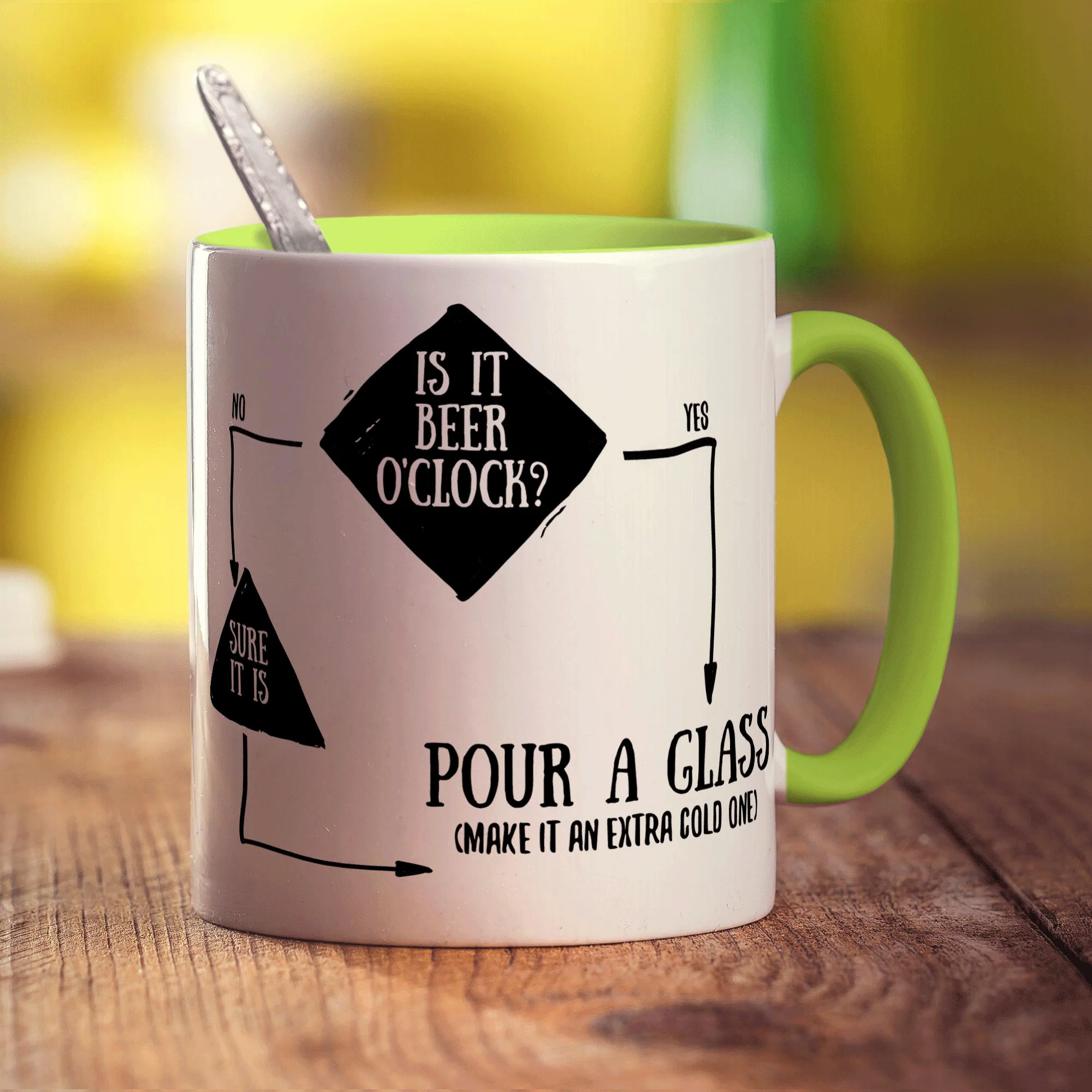 Is It Beer O'Clock? Flow Chart Mug - Image 7