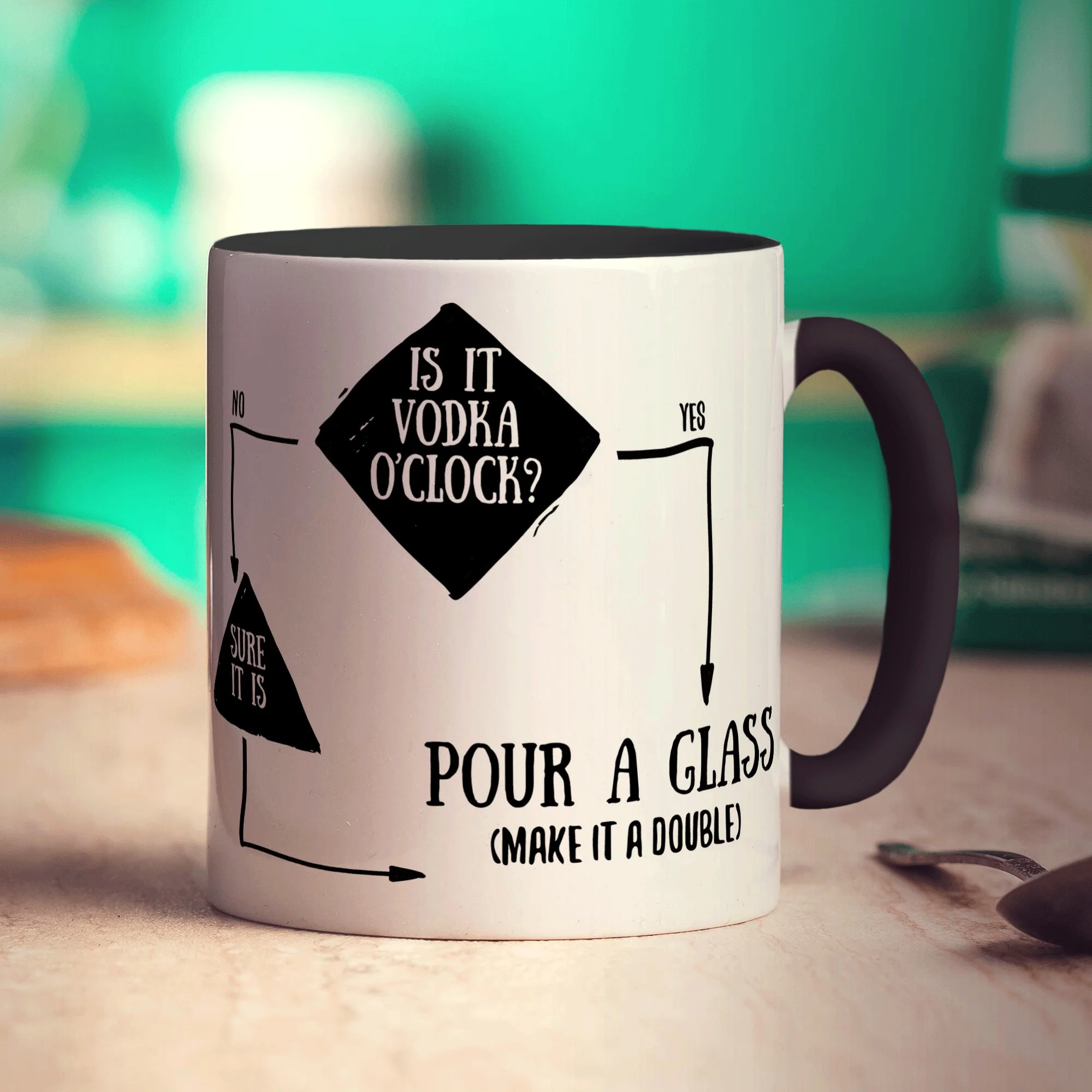 Is It Vodka O'Clock? Flow Chart Mug - Image 10